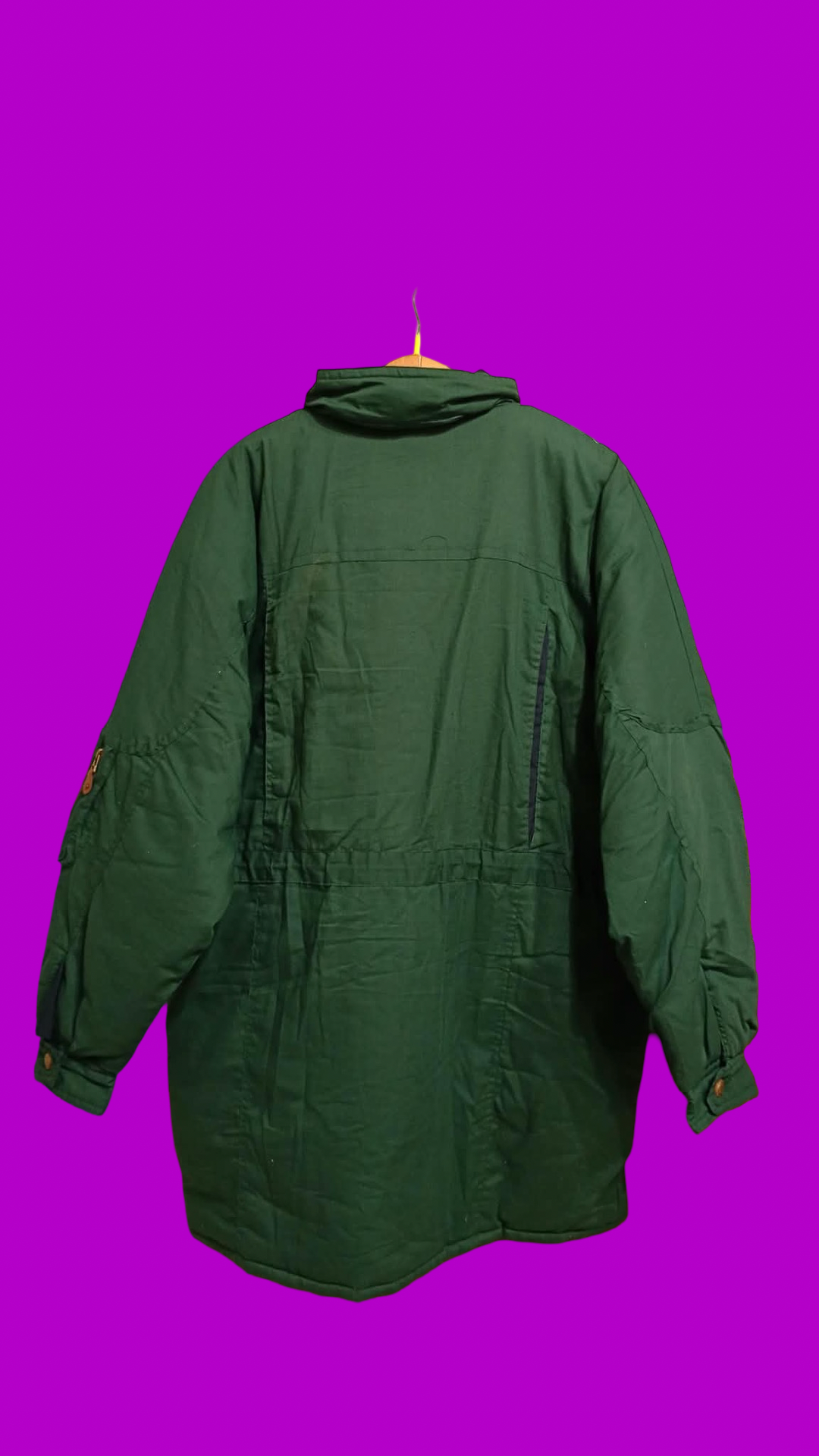 Vintage Green 90's Spring Harrington Jacket Unisex Size XL