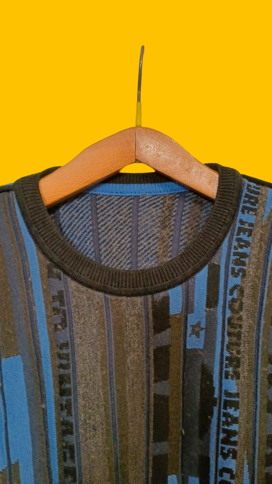 Maglione Vintage Multicolor A Fantasia Anni 90 Unisex Size S