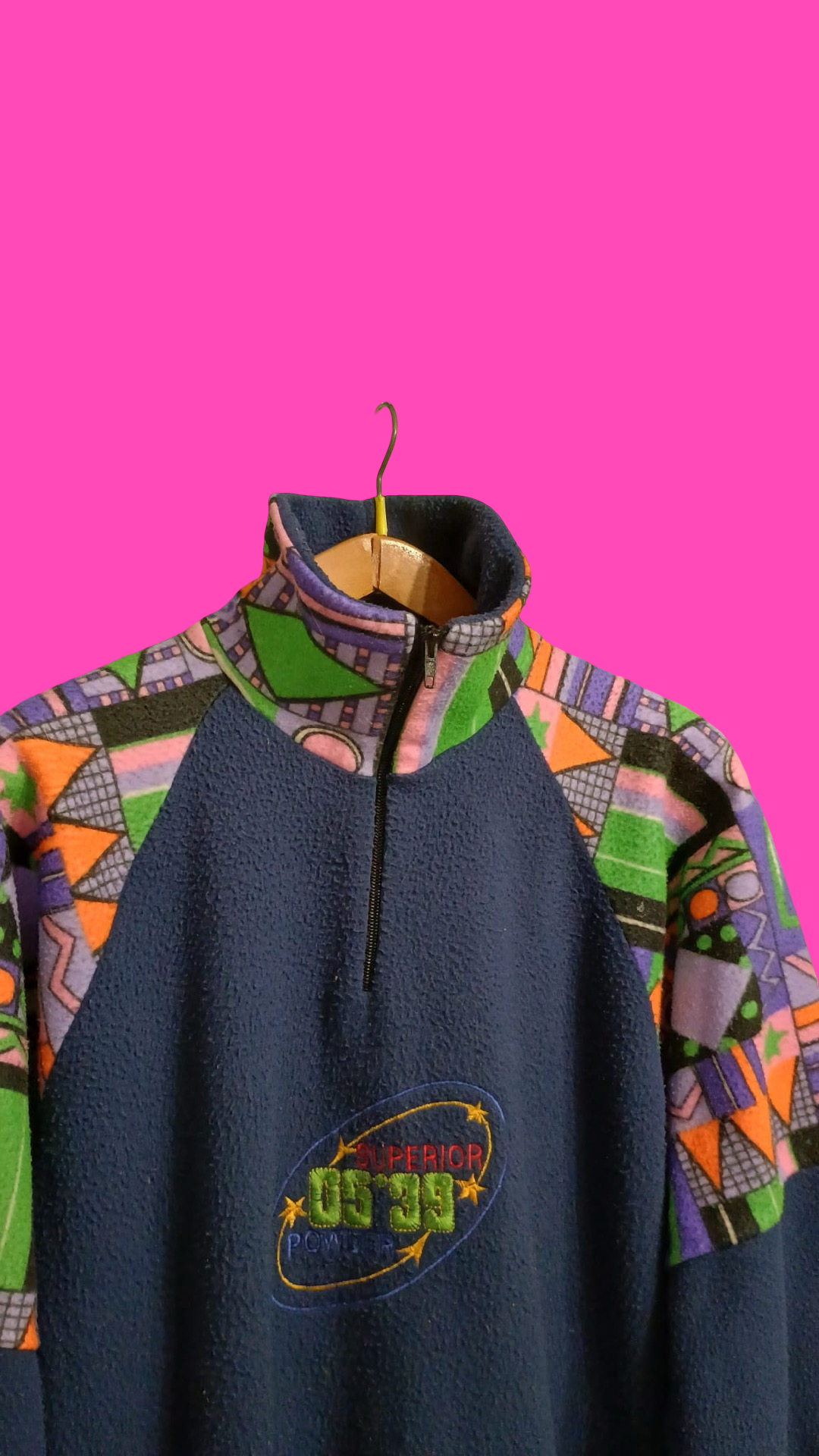 Vintage Multicolor Fantasy 90's Fleece Unisex Size L