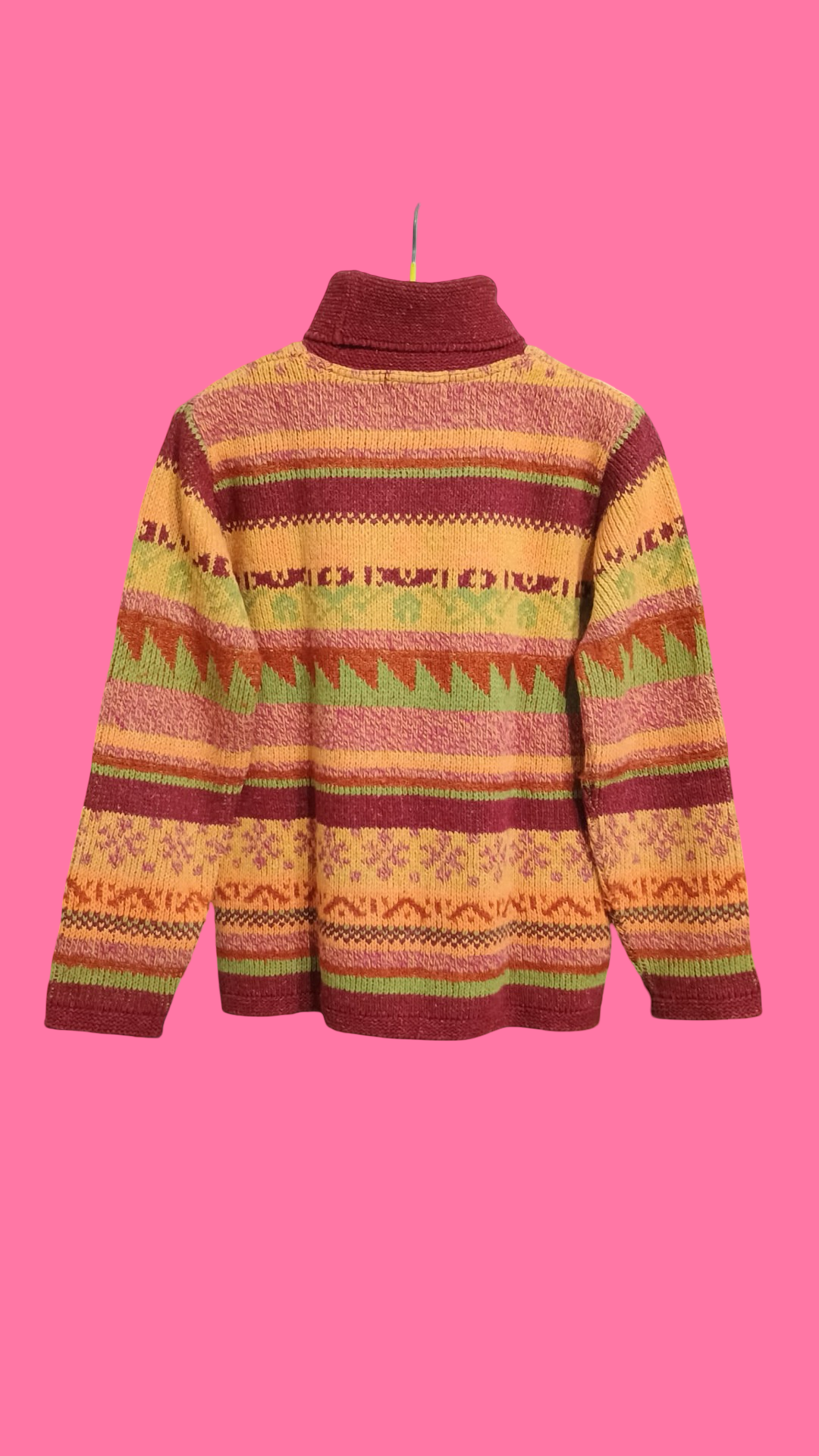 Vintage Multicolor Fantasy 90's Sweater Woman Size S