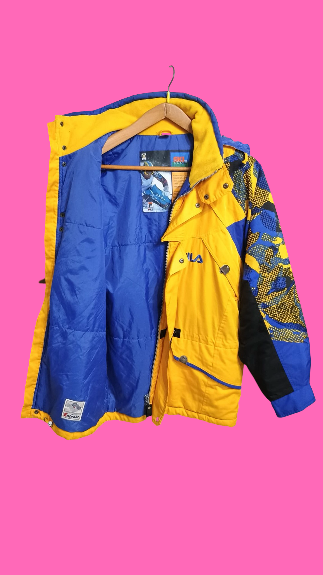 Vintage Multicolor Fantasy 90's Fila Snow Jacket Unisex Size XL