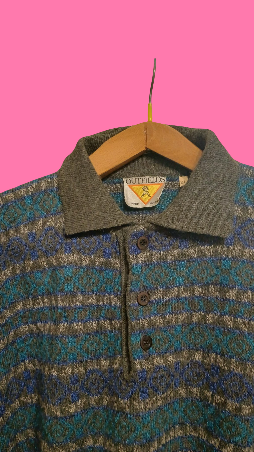 Vintage Multicolor Fantasy 90's Sweater Unisex Size XL
