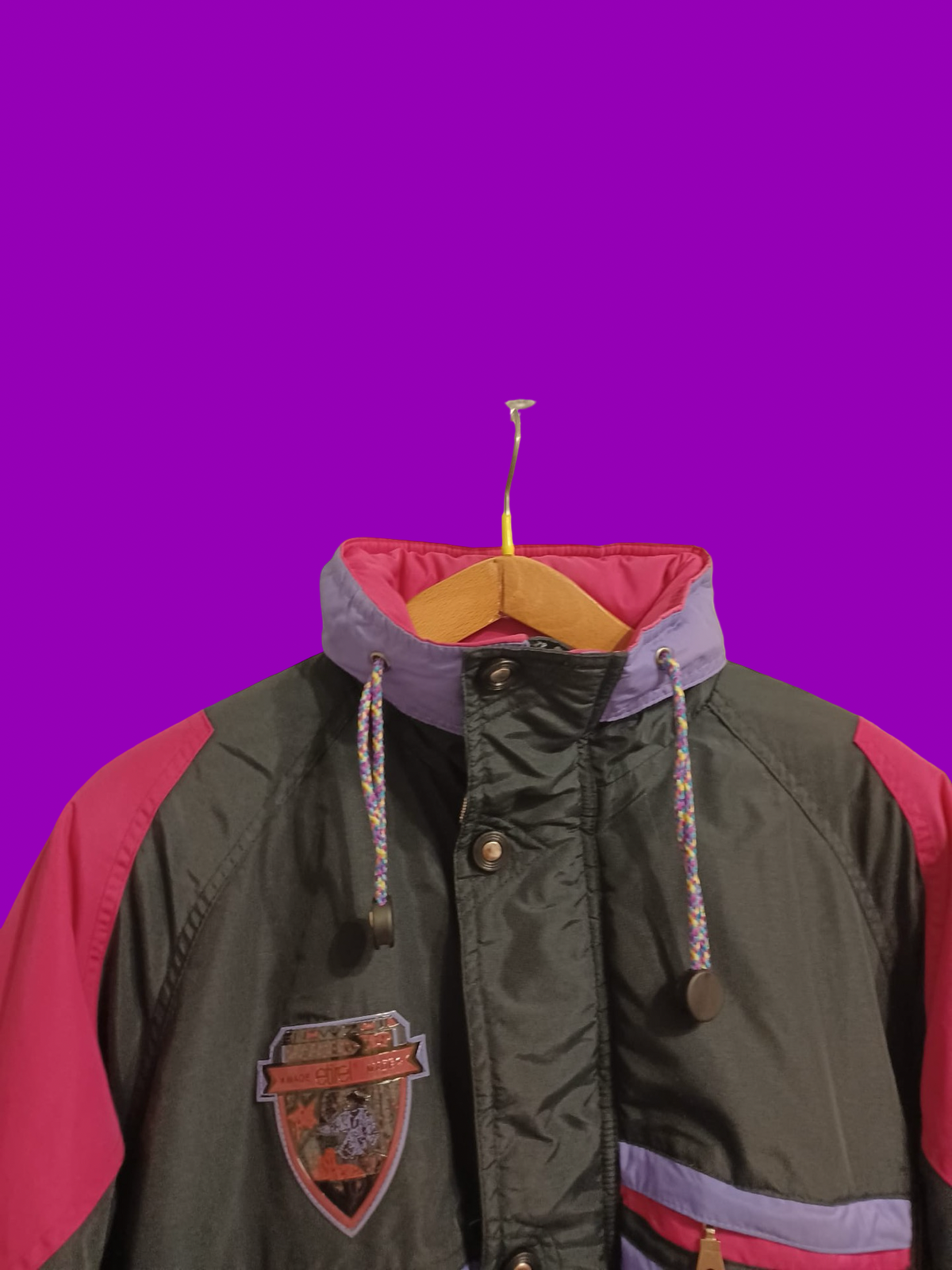 Vintage Multicolor Fantasy 90's Rare Snow Jacket Unisex Size M