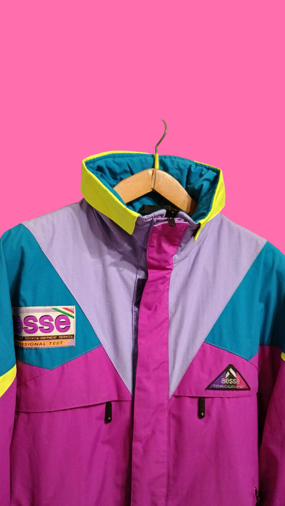 Vintage Multicolor Fantasy 90's Aesse Snow Jacket Unisex Size M