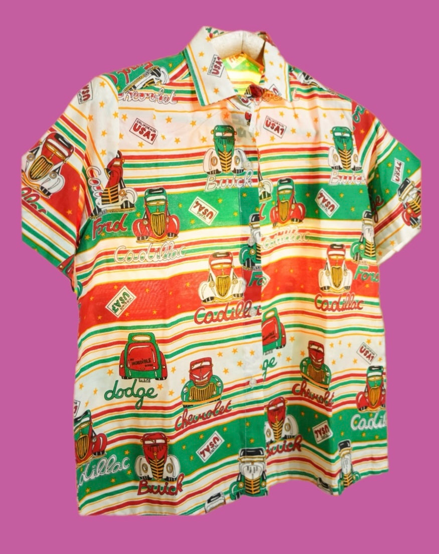 Camicia Fantasia Vintage Multicolor Taglia S