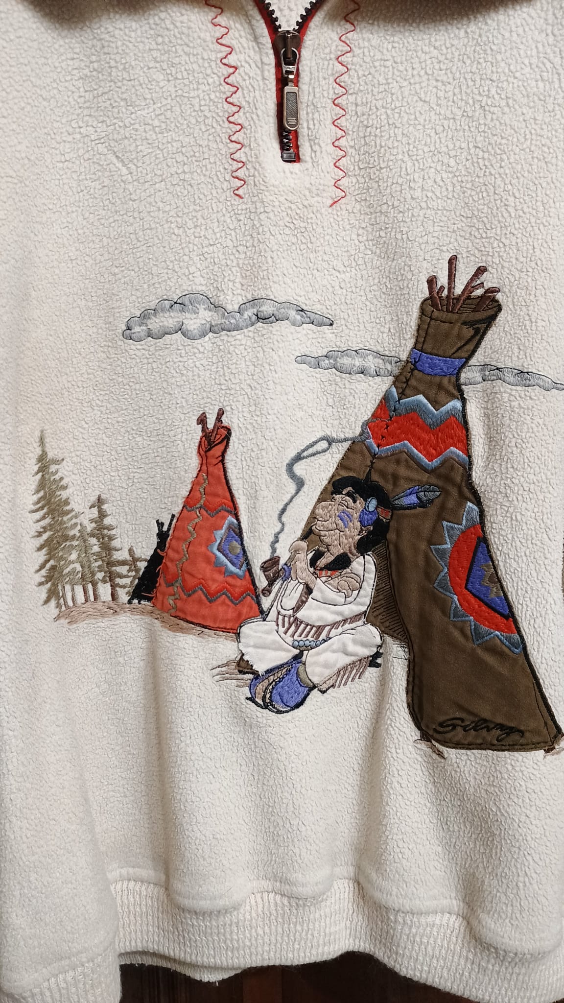 Vintage Multicolor Fantasy 90's Fleece Unisex Size L