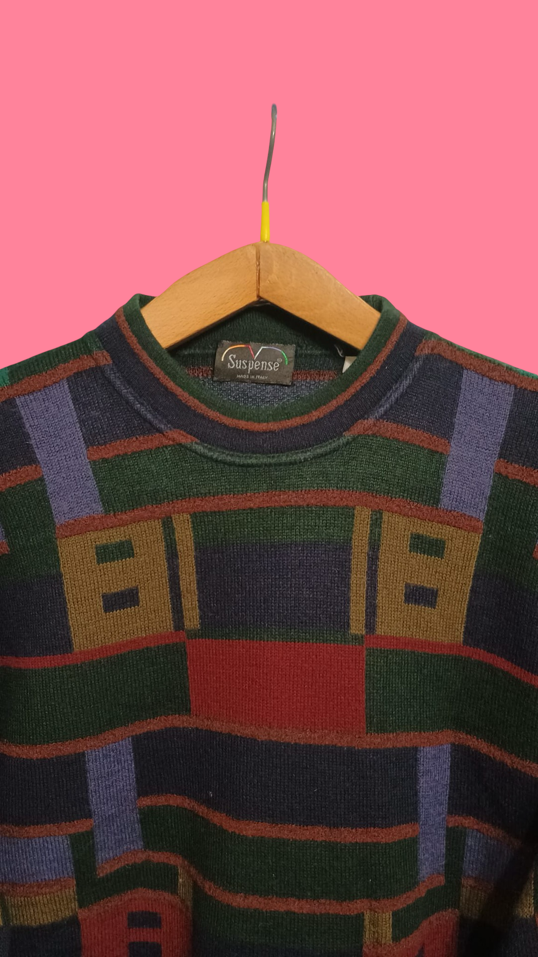 Vintage Multicolor Fantasy 90's Sweater Unisex Size L