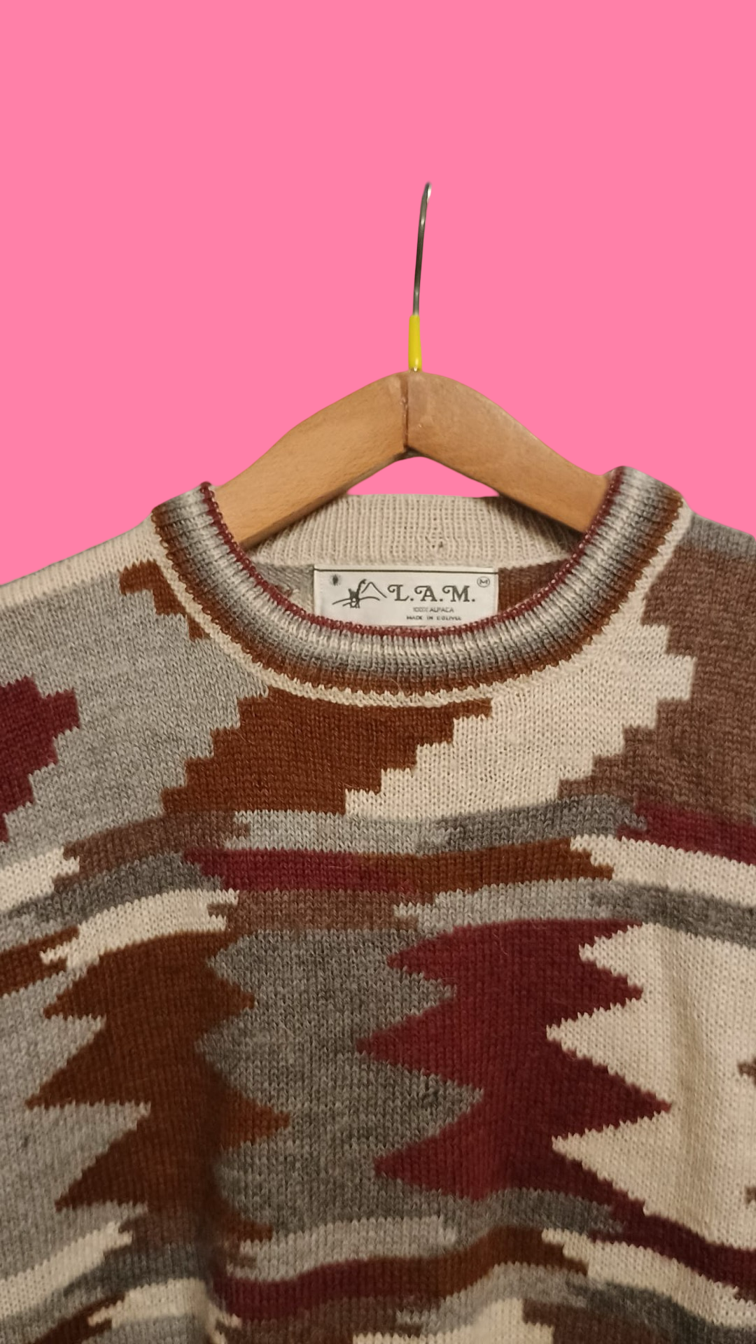 Vintage Multicolor Fantasy 90's Sweater Unisex Size L