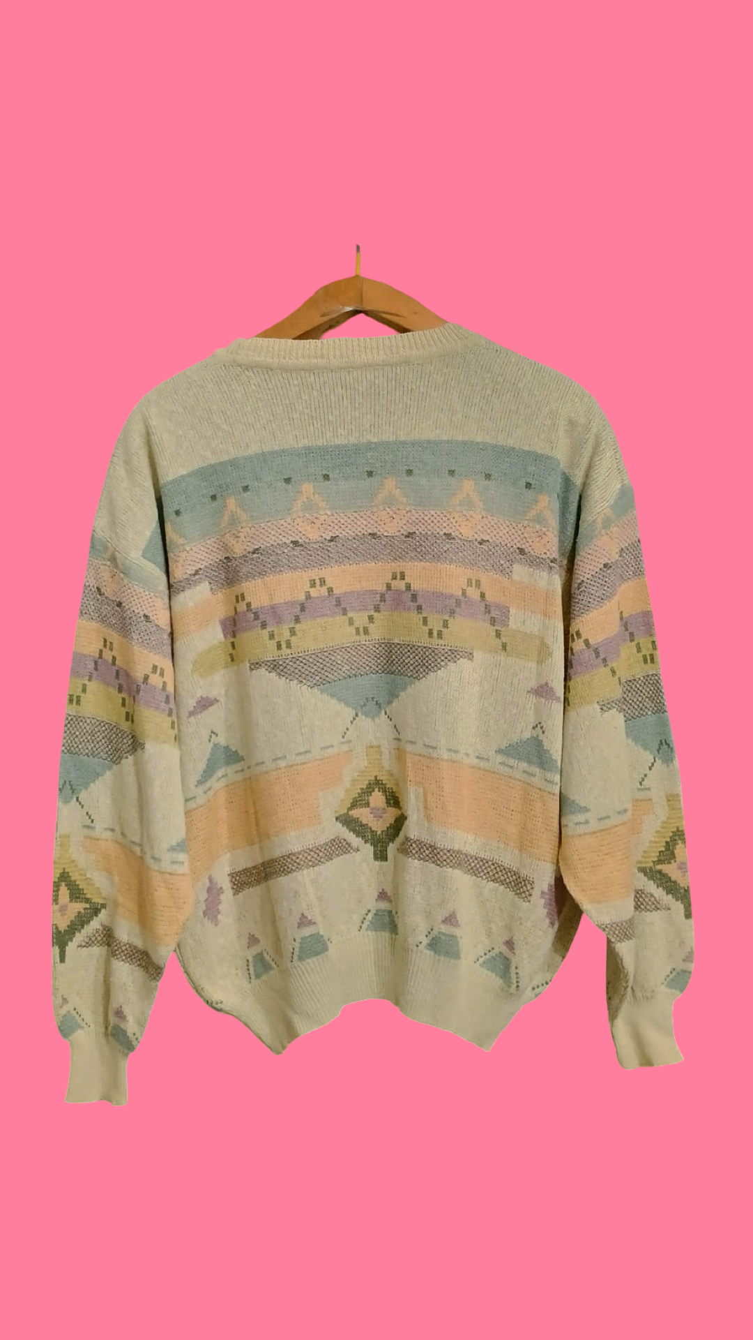 Vintage Multicolor Fantasy 90's Sweater Unisex Size M