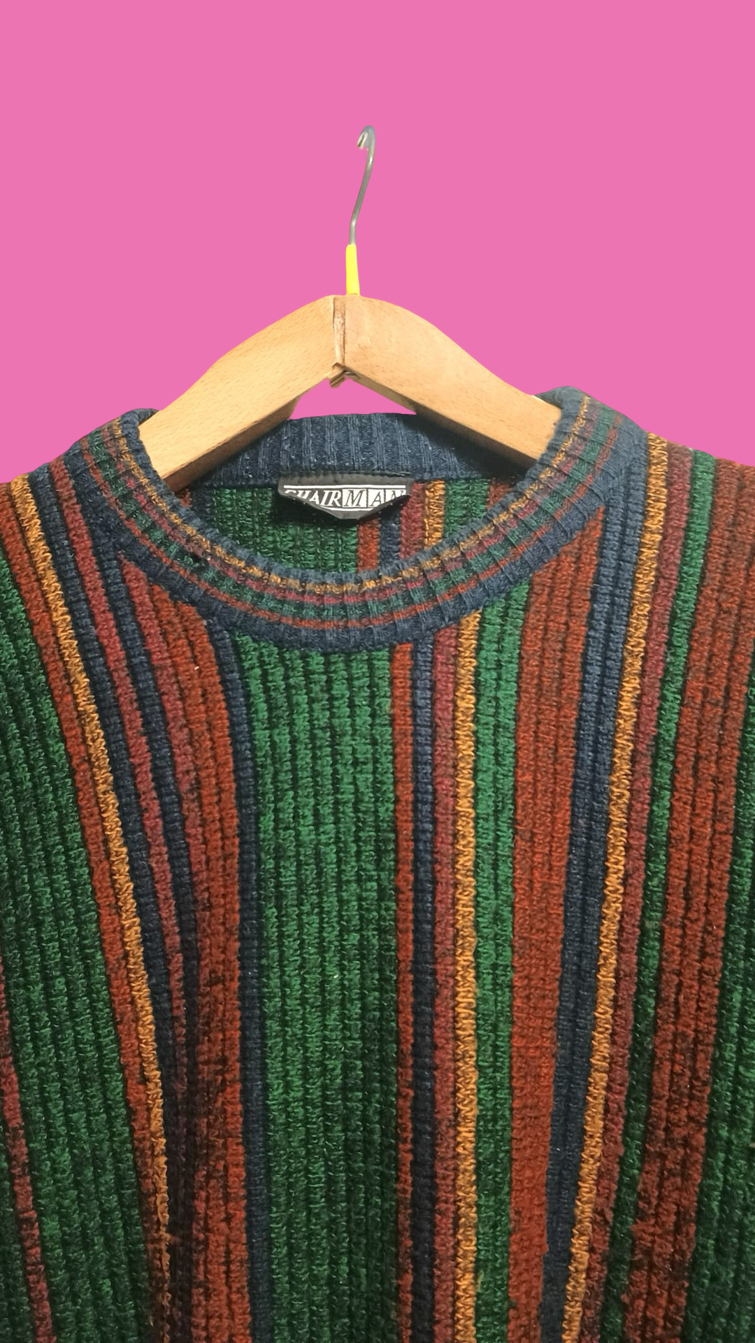 Vintage Multicolor Fantasy 90's Sweater Unisex Size L