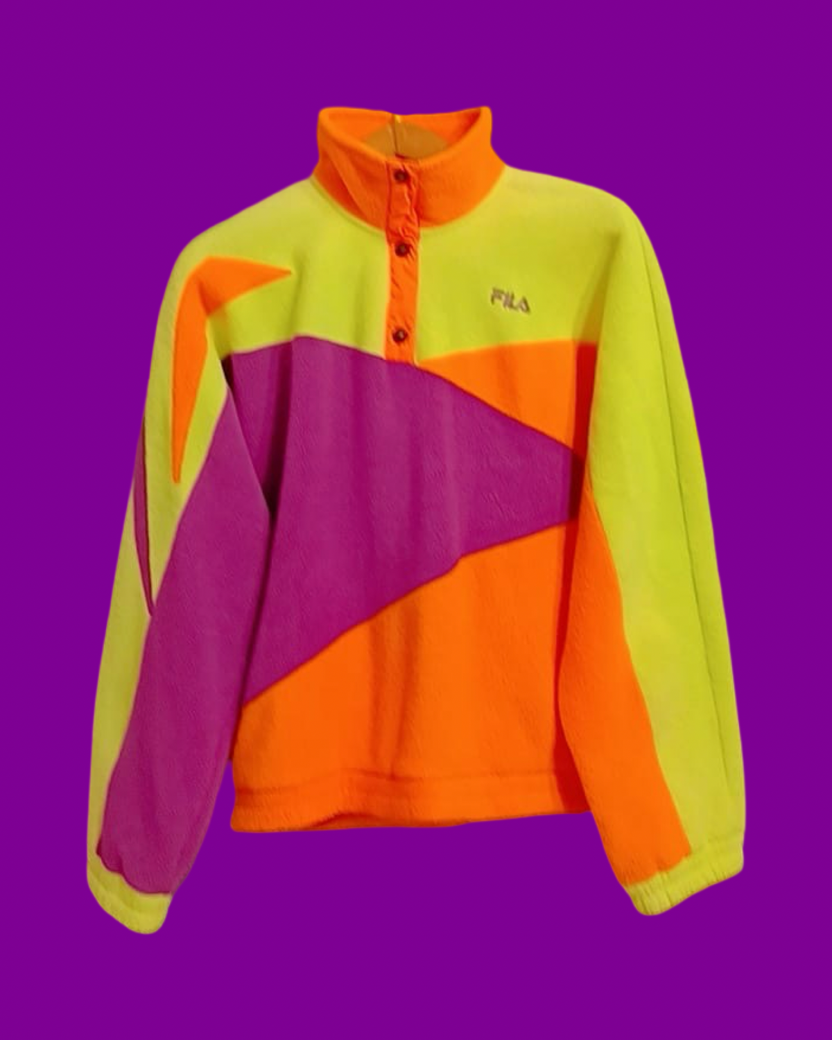 Vintage Multicolor Fantasy 90's Fila Fleece Unisex Size M