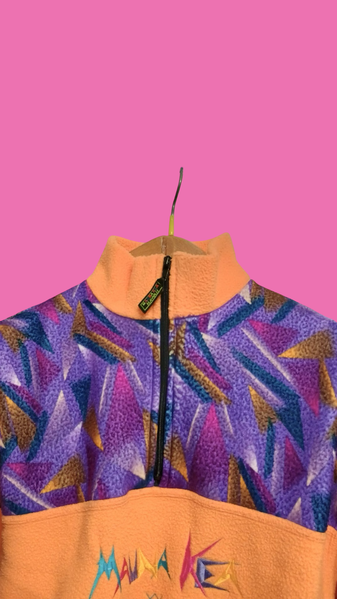 Vintage Multicolor Fantasy 90's Fleece Woman Size M