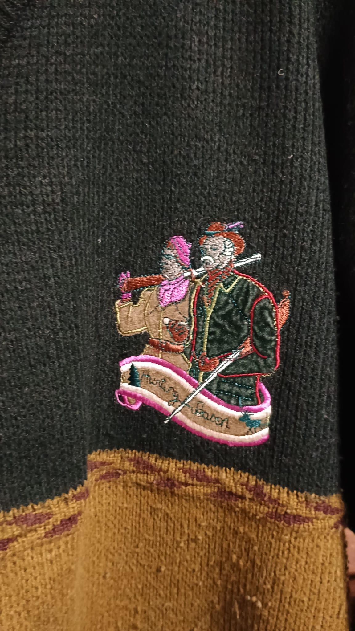 Vintage Multicolor Fantasy 90's Sweater Unisex Size L