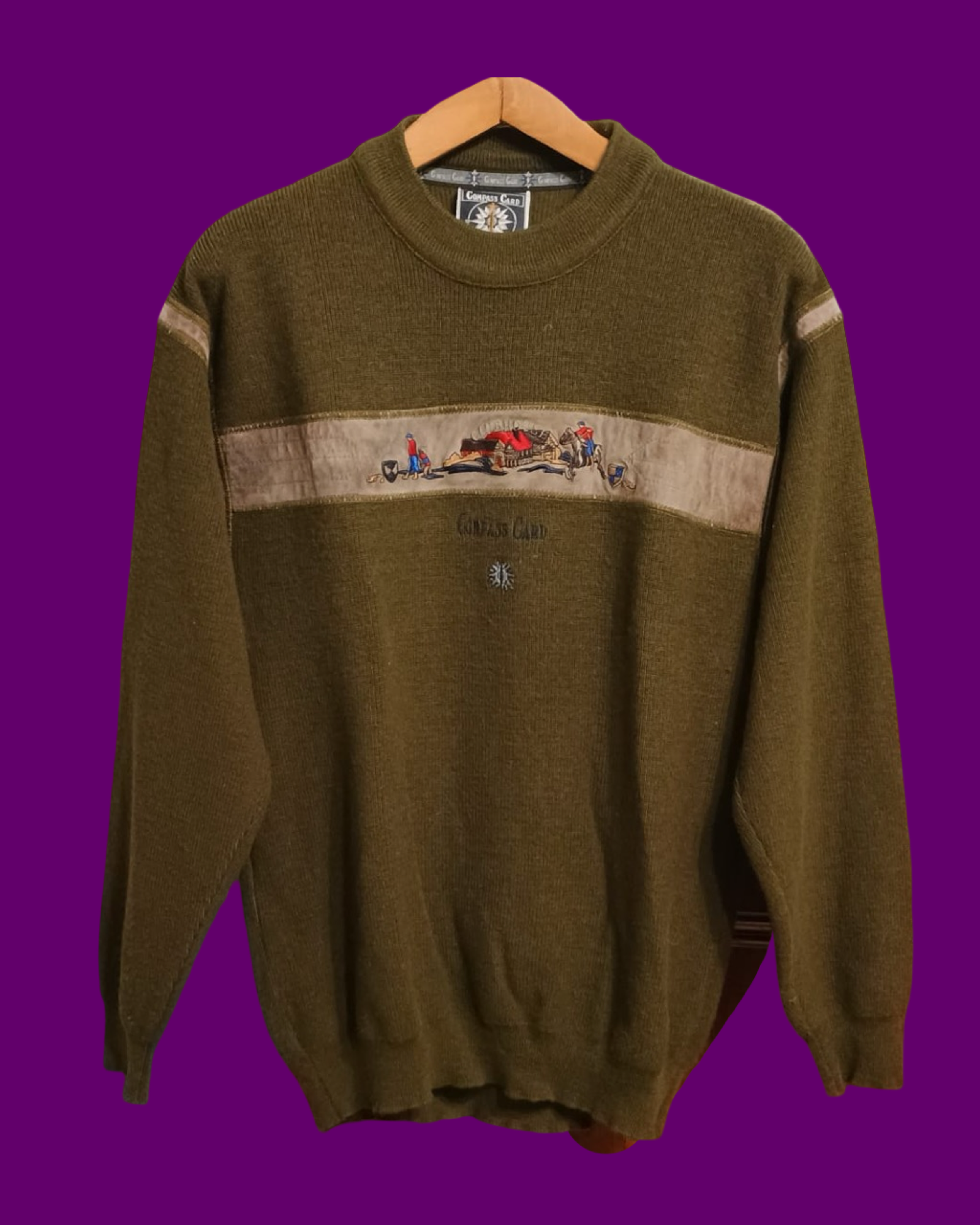 Vintage Multicolor Fantasy 90's Sweater Unisex Size M