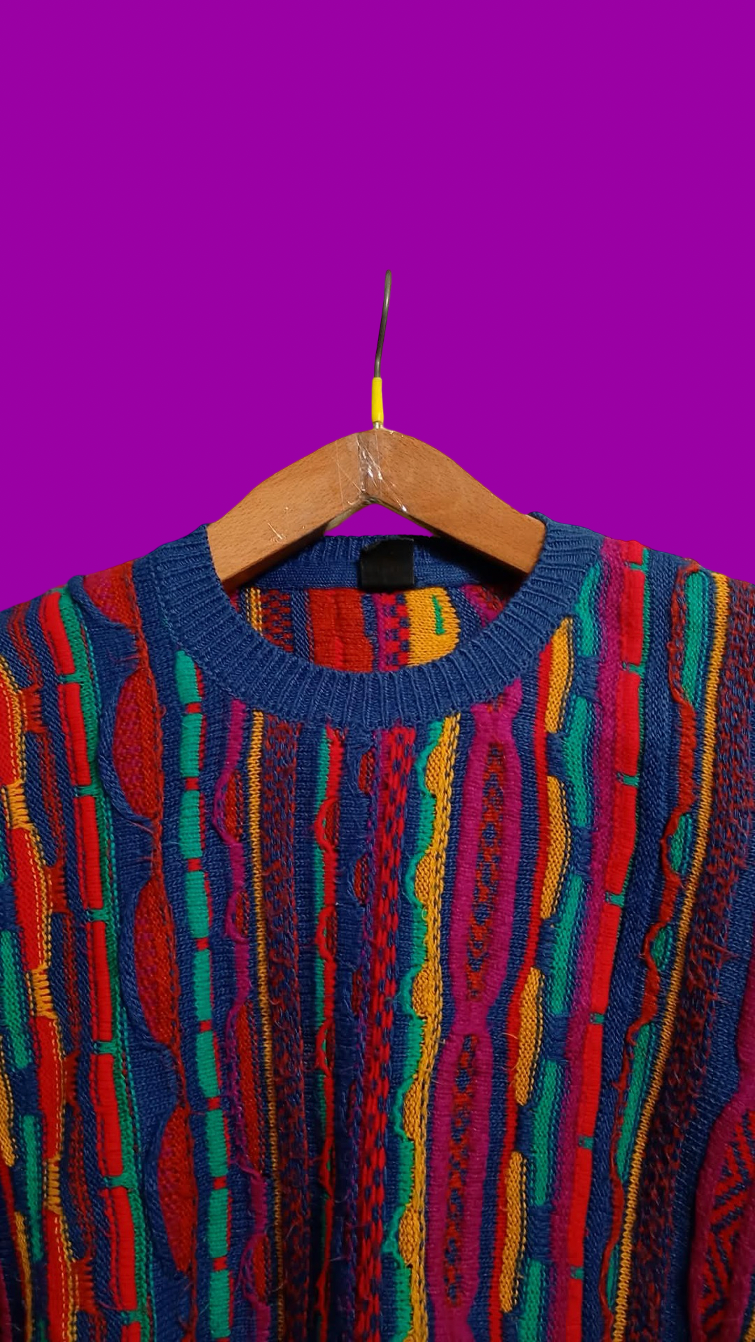 Vintage Multicolor Fantasy 90's Rare Sweater Unisex Size M