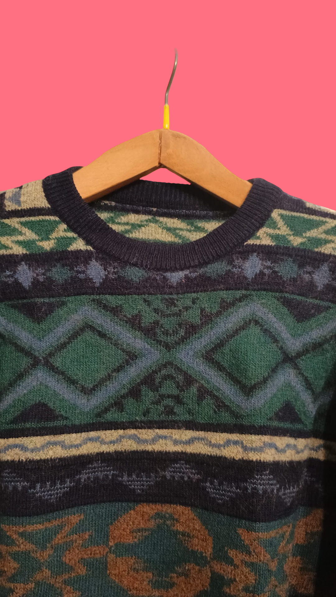 Vintage Multicolor Fantasy 90's Sweater Unisex Size S