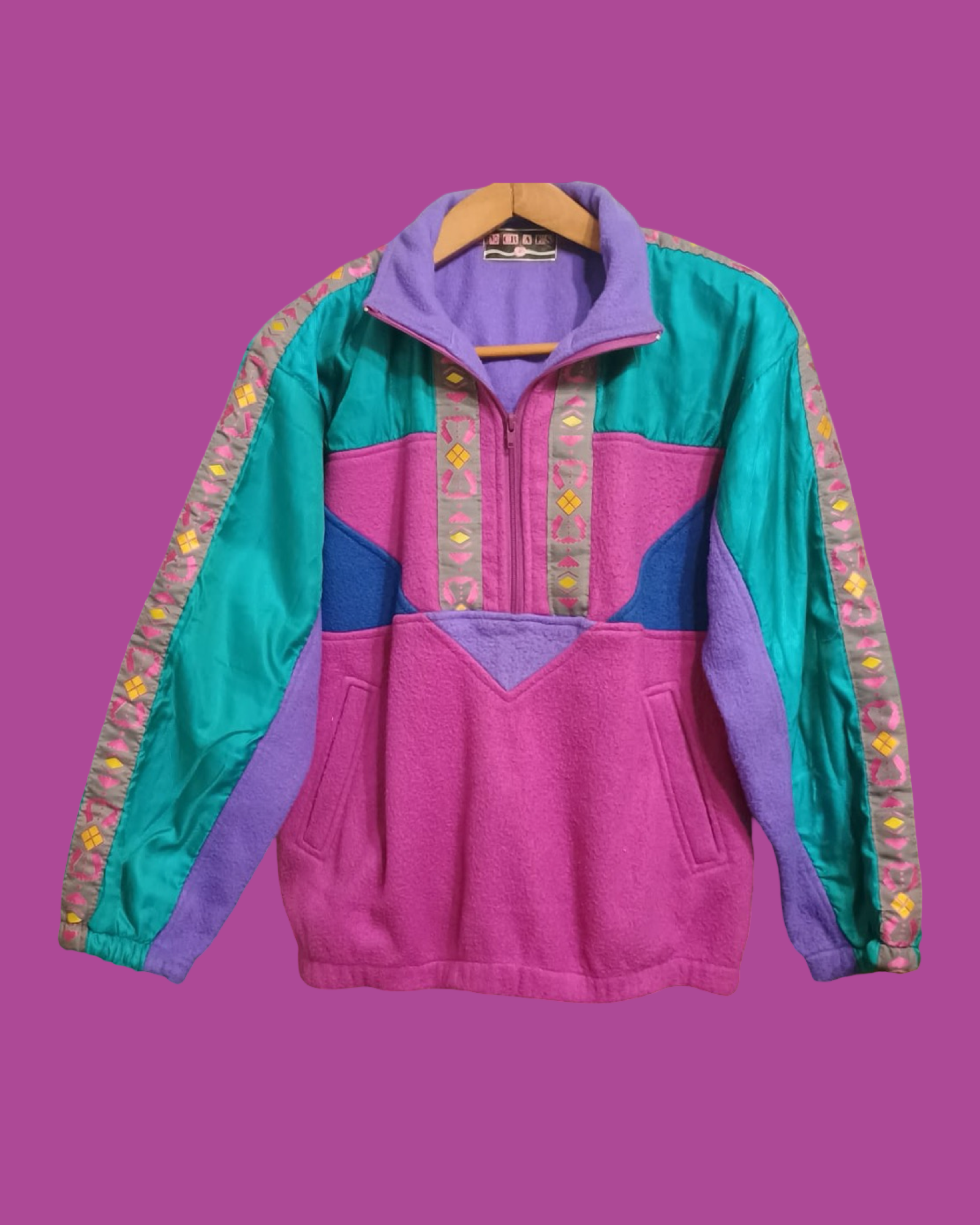 Vintage Multicolor Fantasy 90's Sweatshirt Unisex Size M