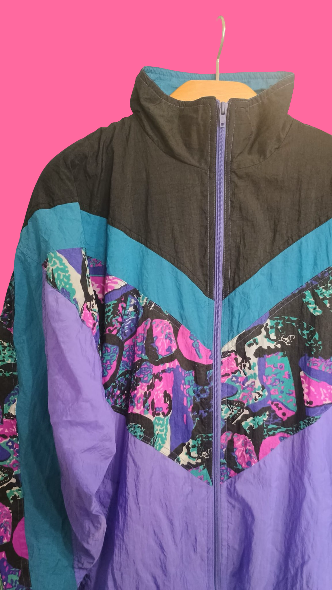 Sweatshirt Vintage Multicolor Fantasy 90's Unisex Size XL