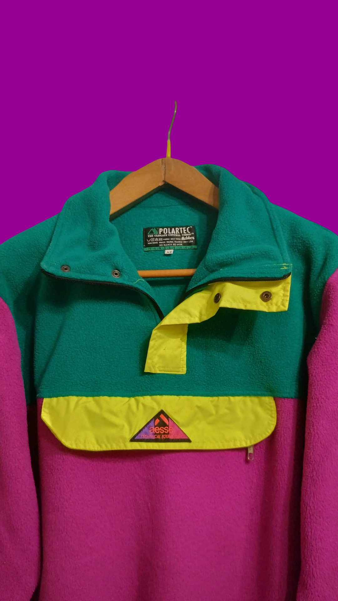 Vintage Multicolor Fantasy 90's Aesse Fleece Unisex Size M