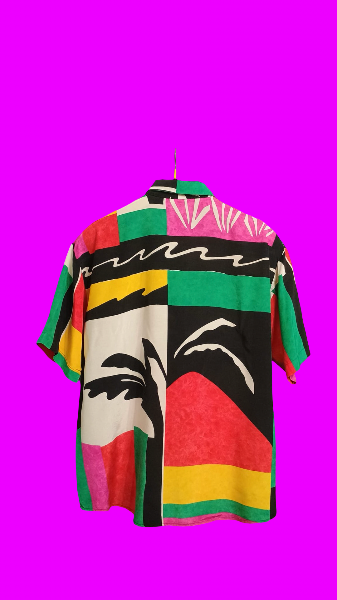 Vintage Multicolor Fantasy 90's Shirt Woman Size M