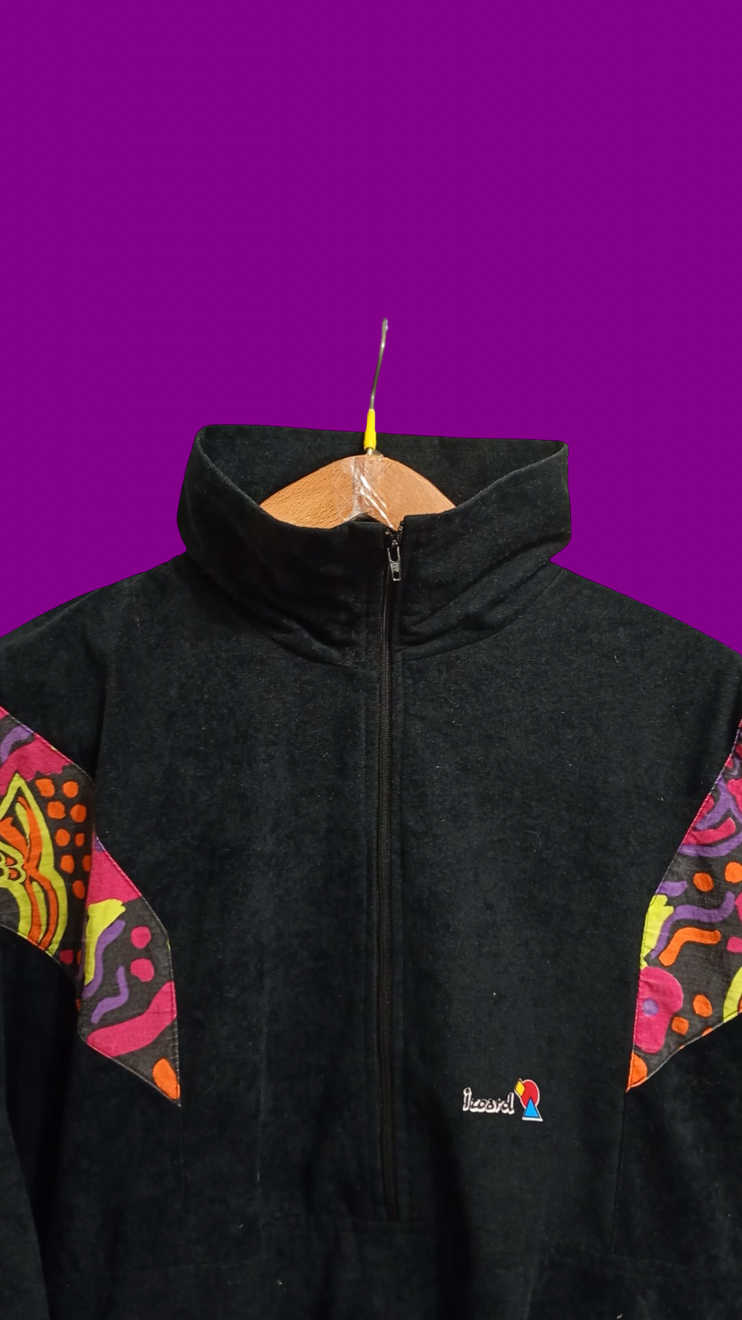 Vintage Multicolor Fantasy 90's Rare Fleece Woman Size L