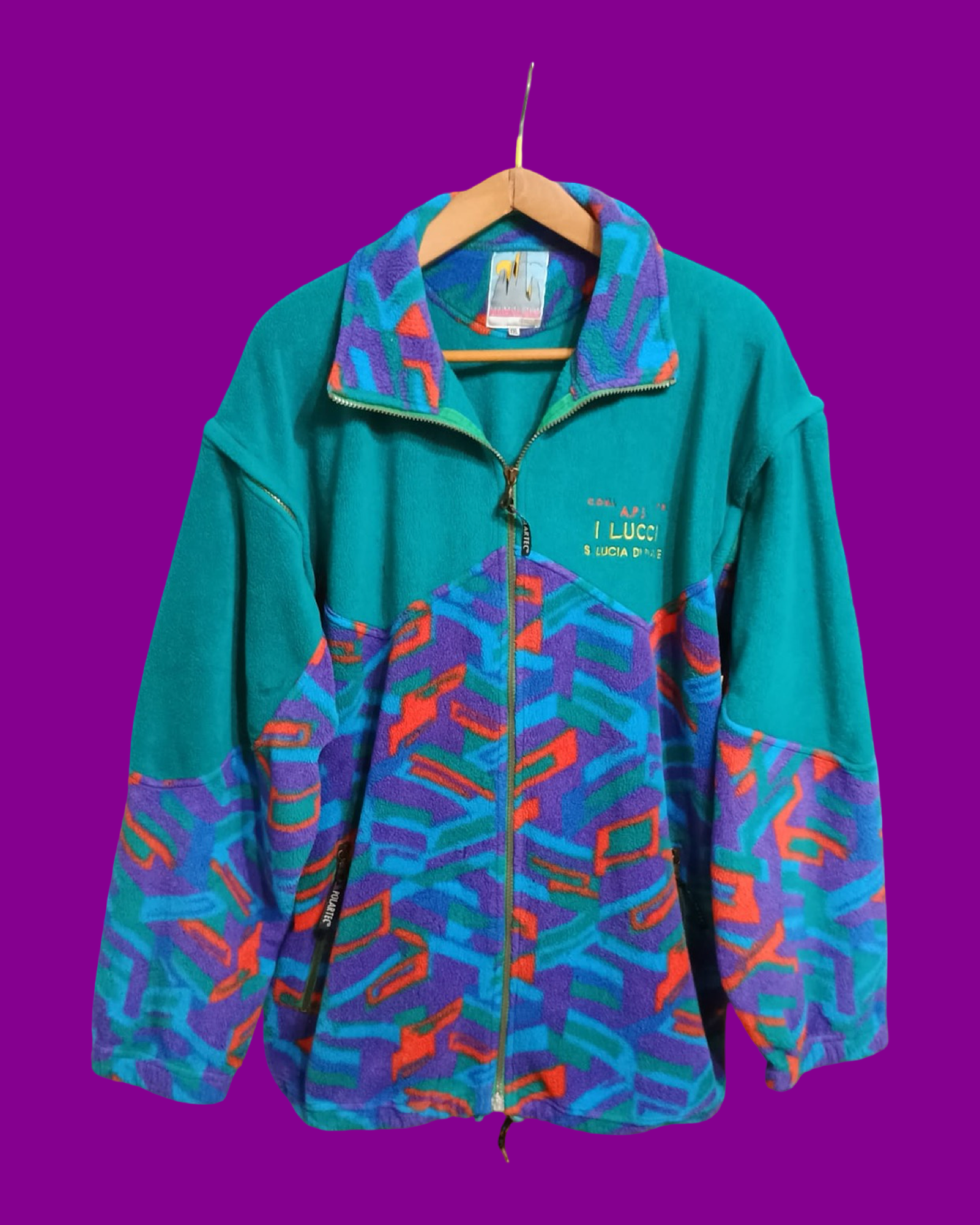 Vintage Multicolor Fantasy 90's Fleece Unisex Size XXL