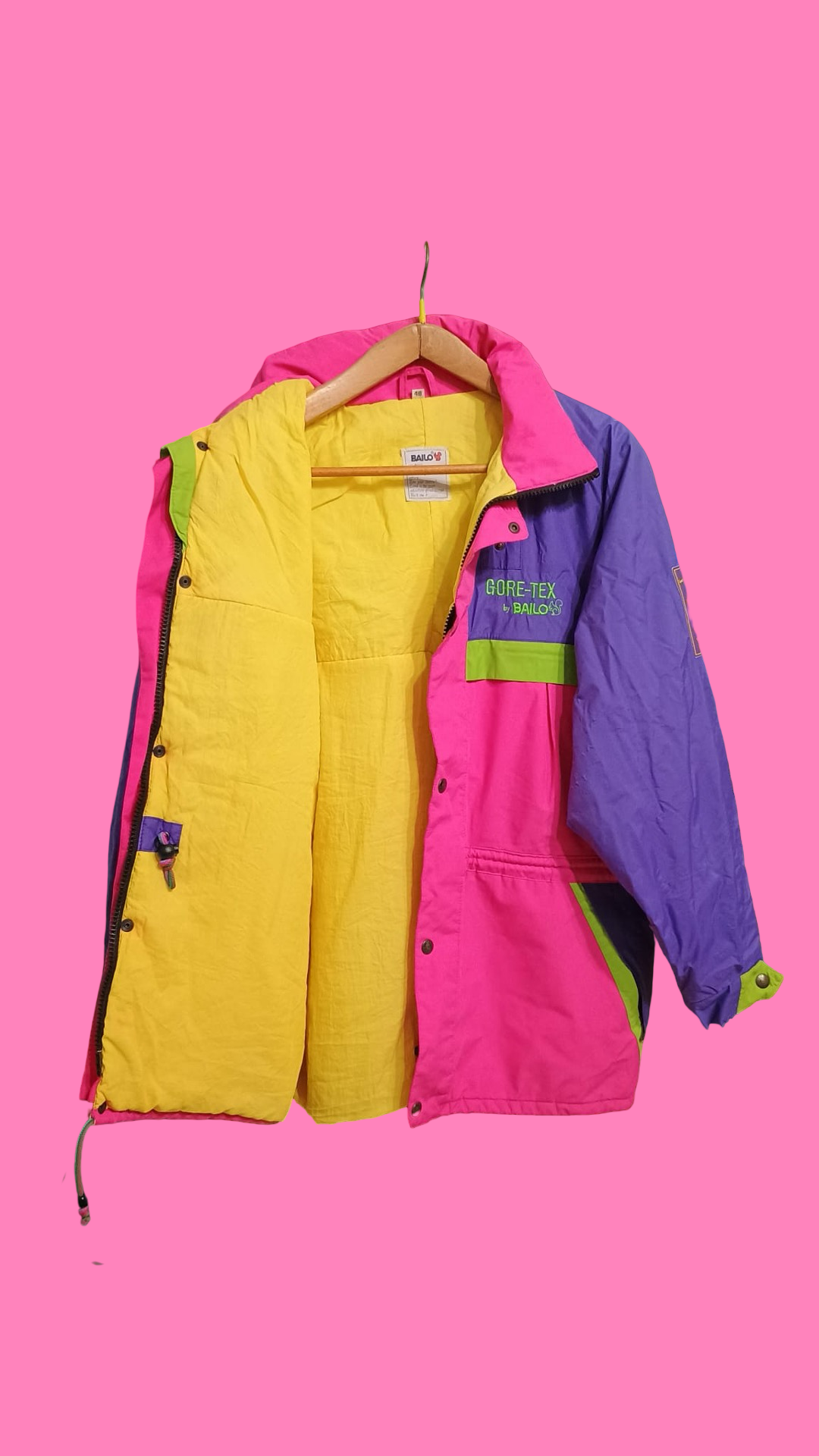 Vintage Multicolor Fantasy 90's Snow Jacket Unisex Size L