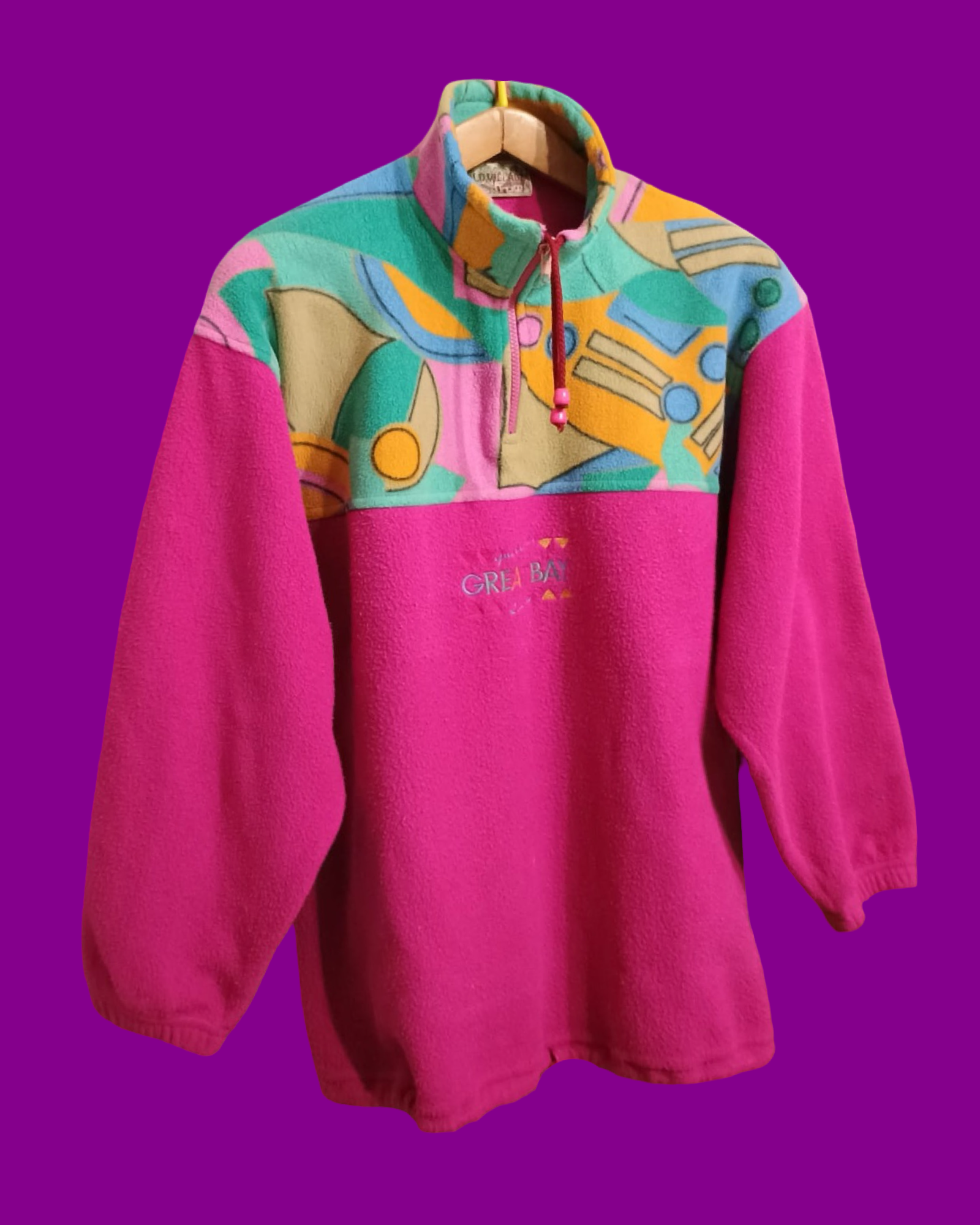 Vintage Multicolor Fantasy 90's Fleece Unisex Size L