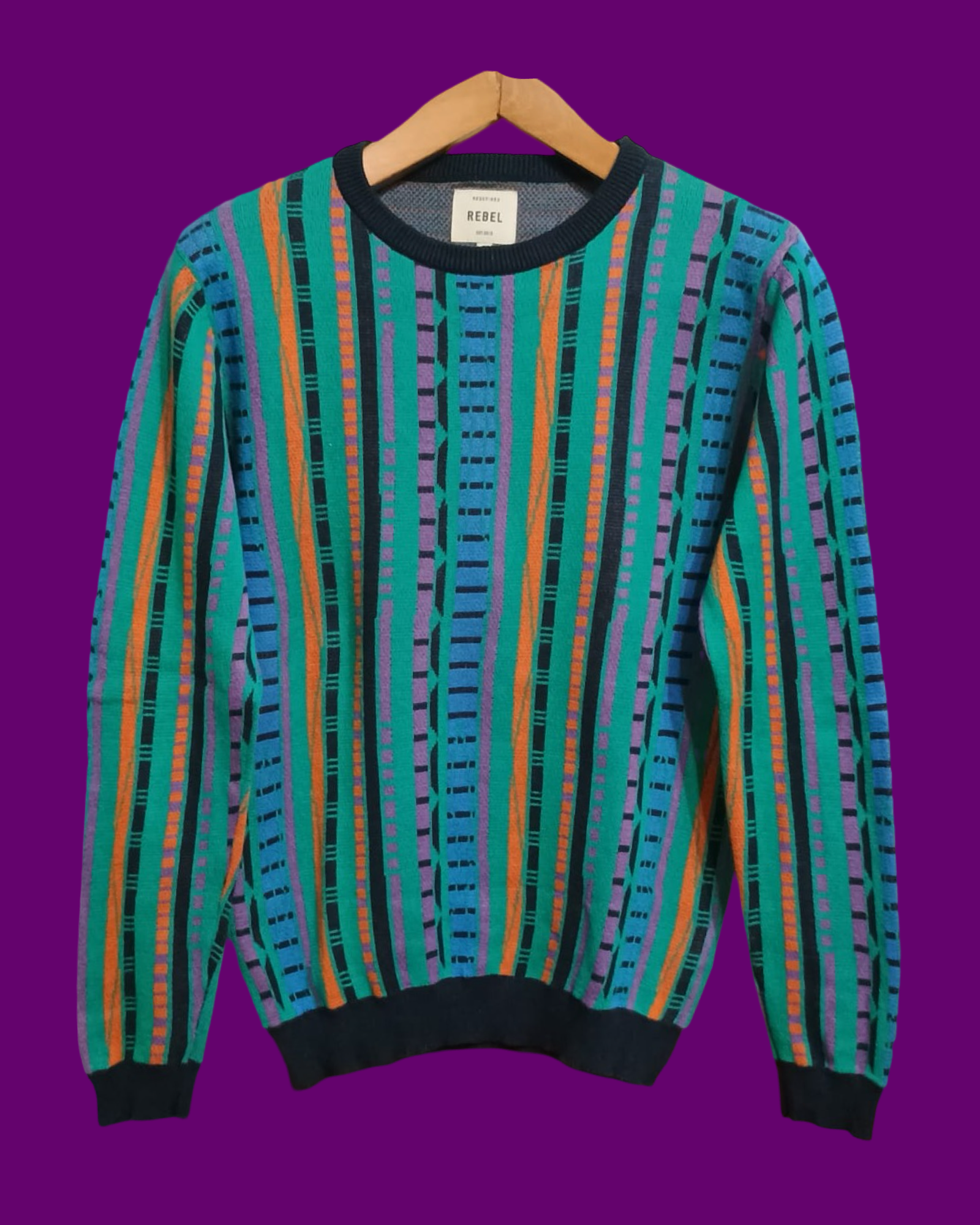 Vintage Multicolor Fantasy 00's Sweater Unisex Size S