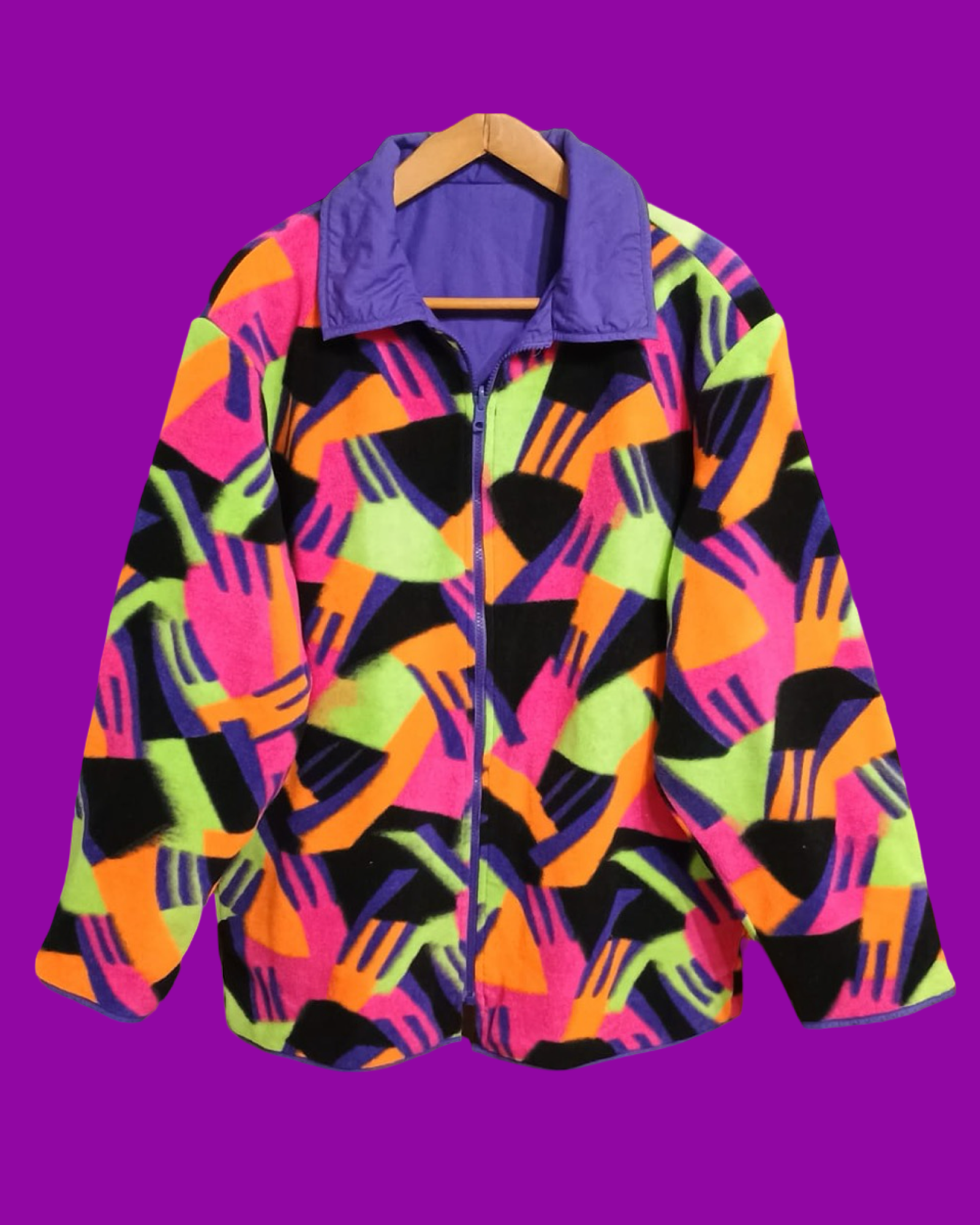 Vintage Multicolor Fantasy 90's Fila Pile Snow Jacket Unisex Size XL