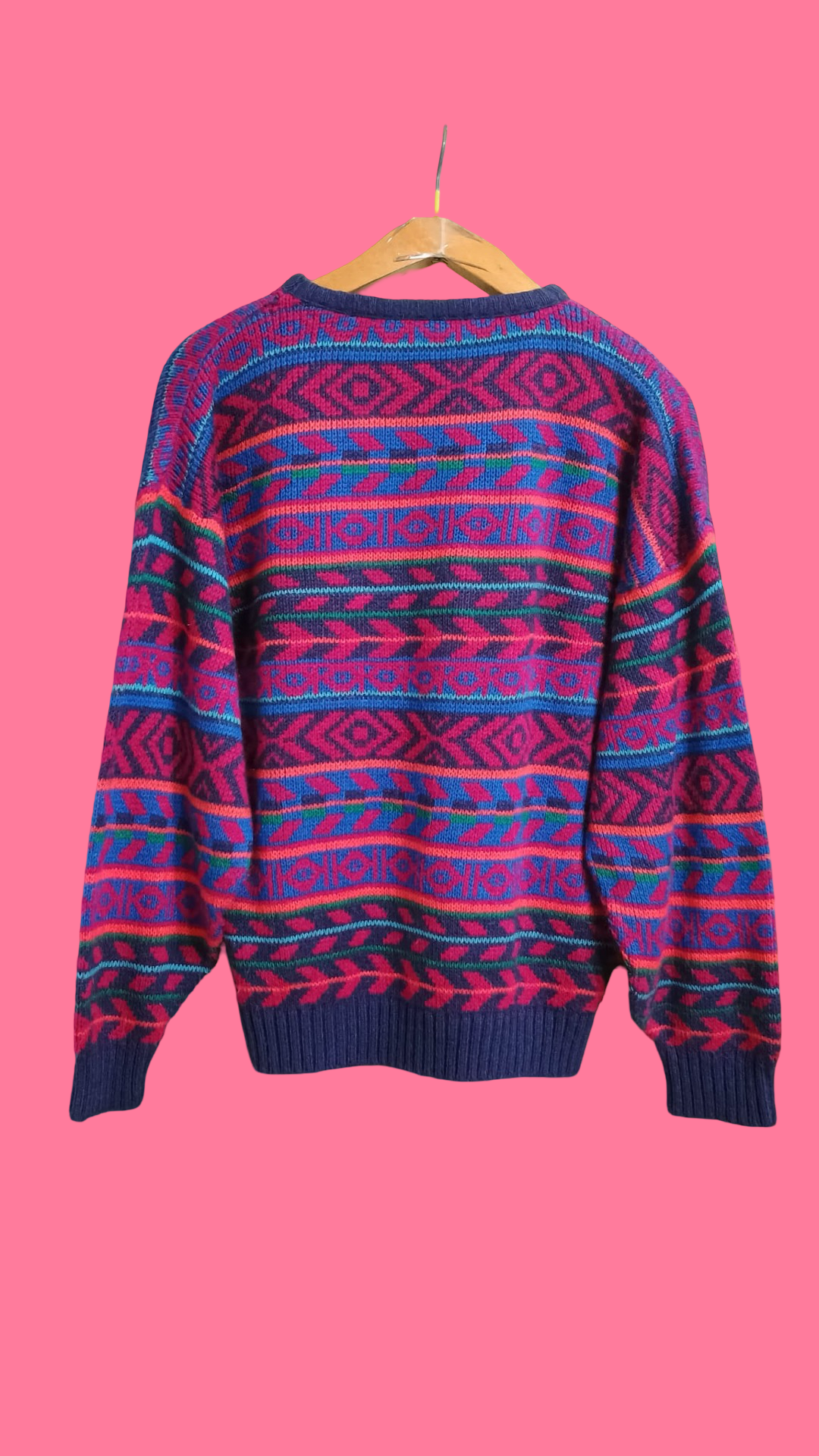 Vintage Multicolor Fantasy 90's Sweater Unisex Size M
