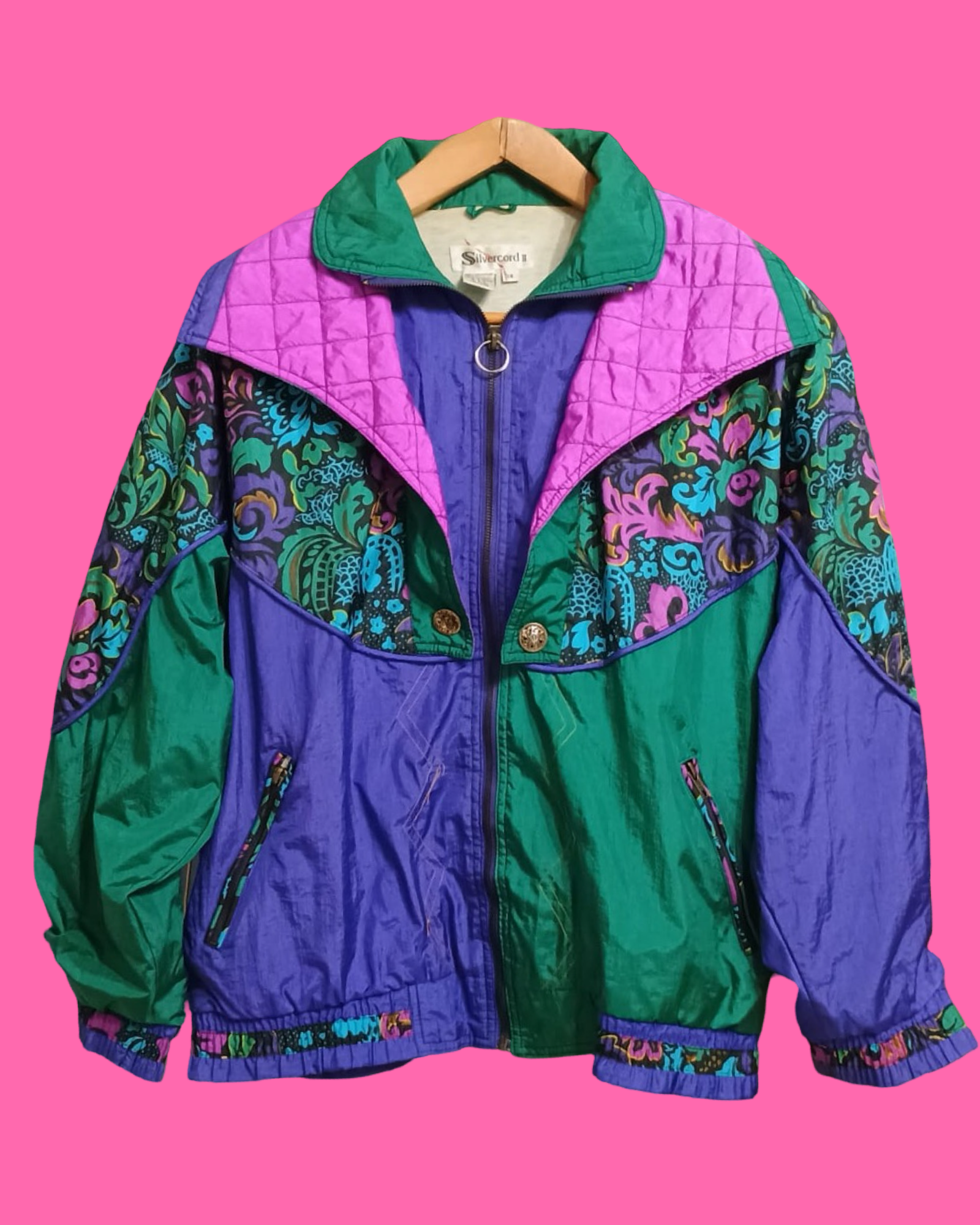 Vintage Multicolor Fantasy 90's Windbreaker Unisex Size L