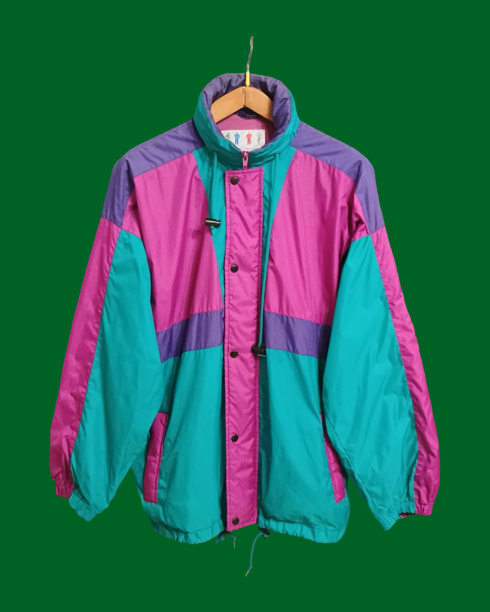 Vintage Multicolor Fantasy 90's Winter Jacket Unisex Size XL