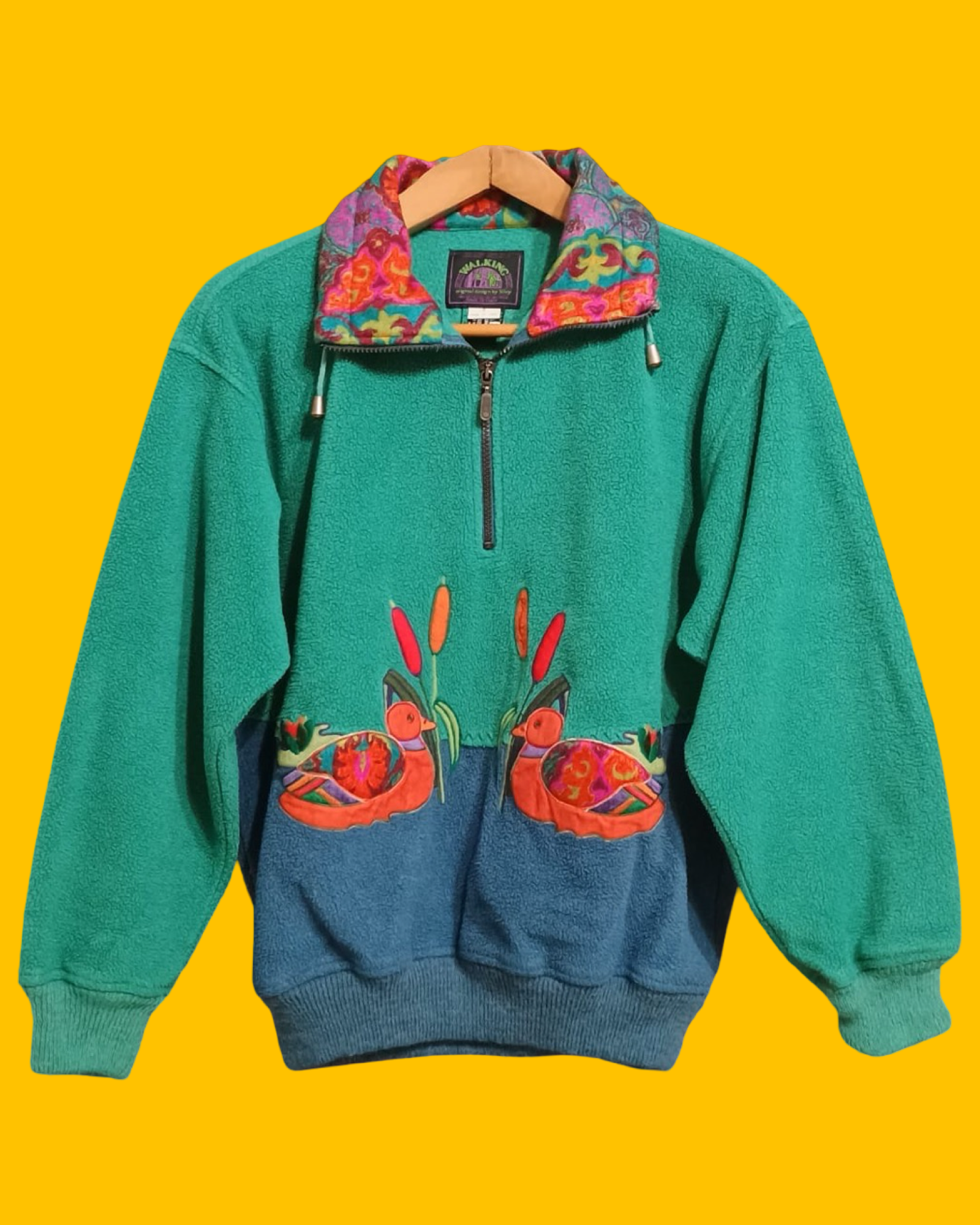 Vintage Multicolor Fantasy 90's Sweatshirt Unisex Size S