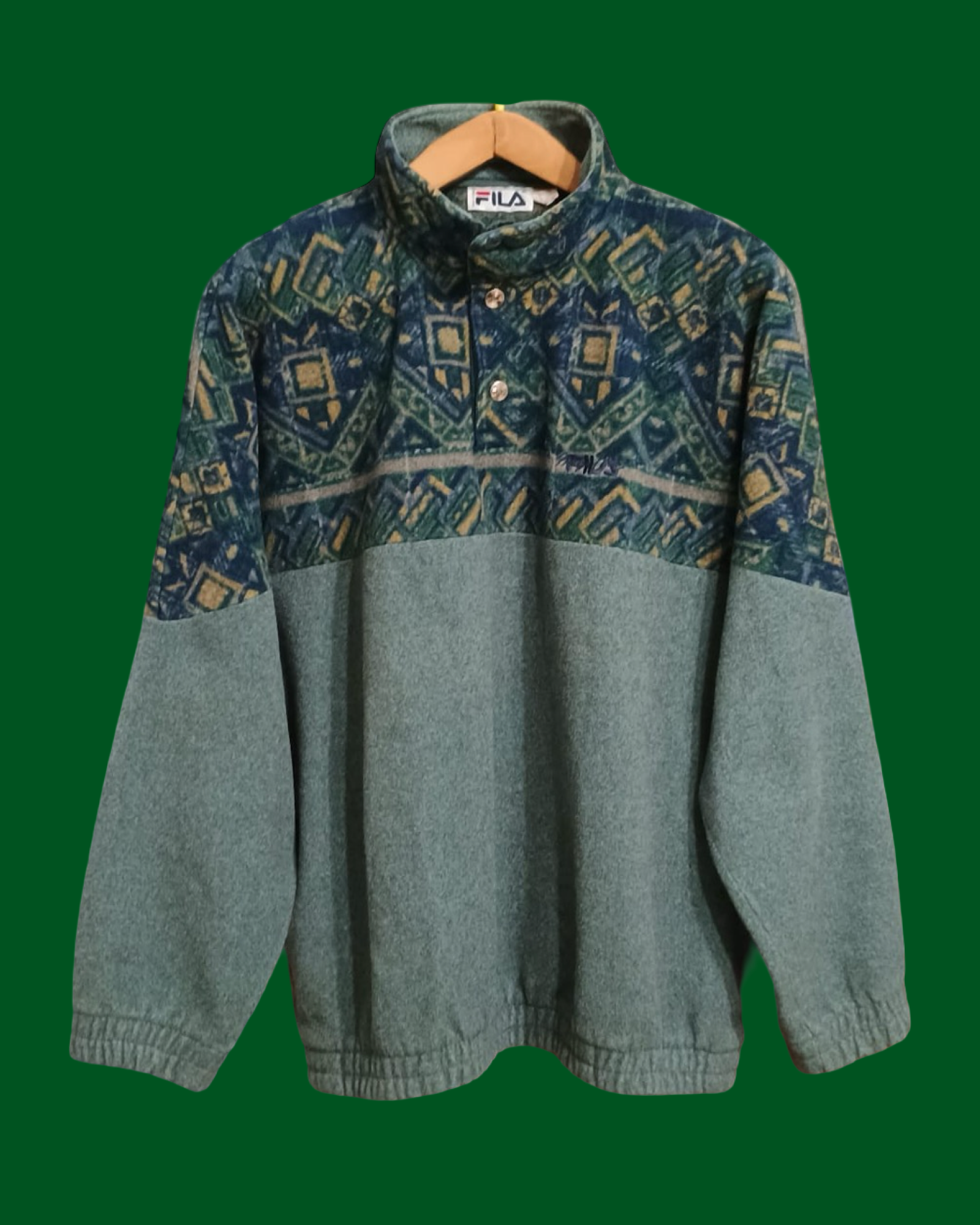 Vintage Multicolor Fantasy 90's Fila Sweatshirt Unisex Size L