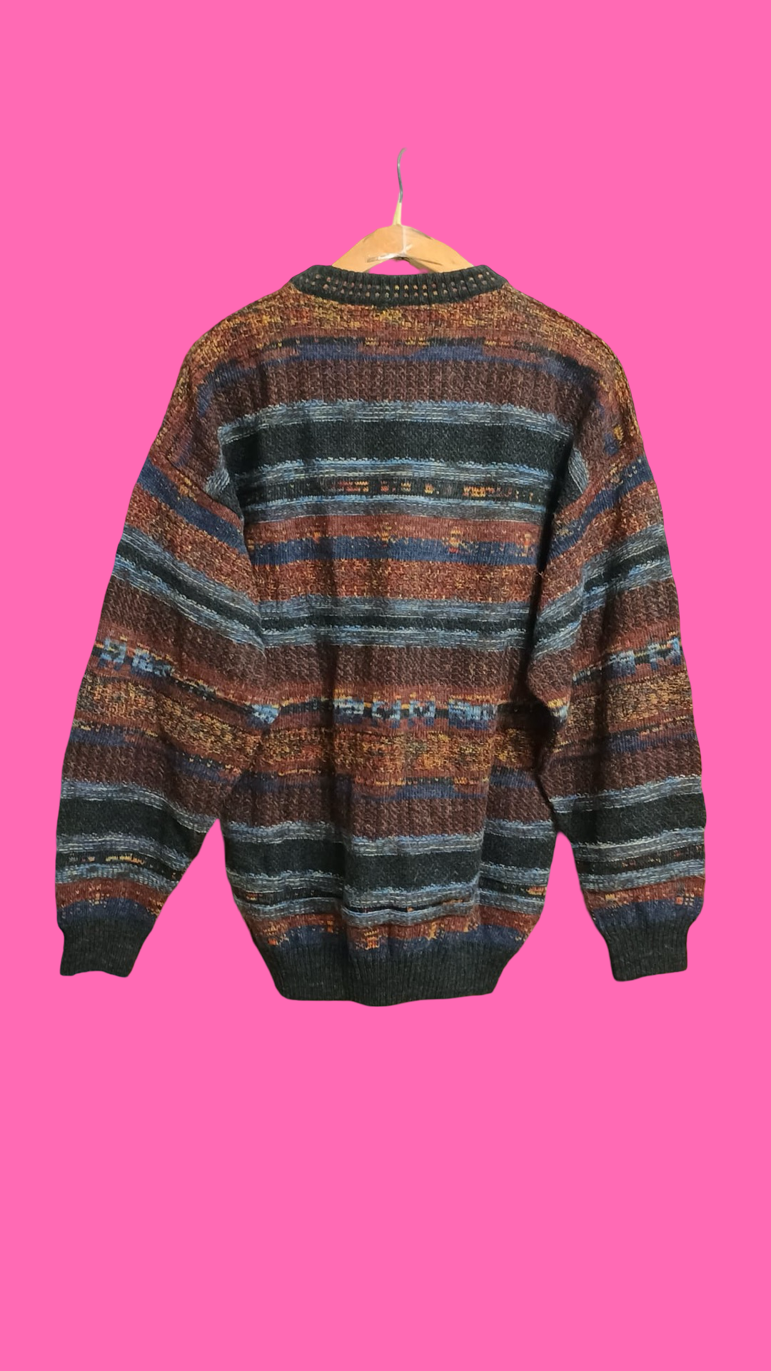 Vintage Multicolor Fantasy 90's Sweater Unisex Size L