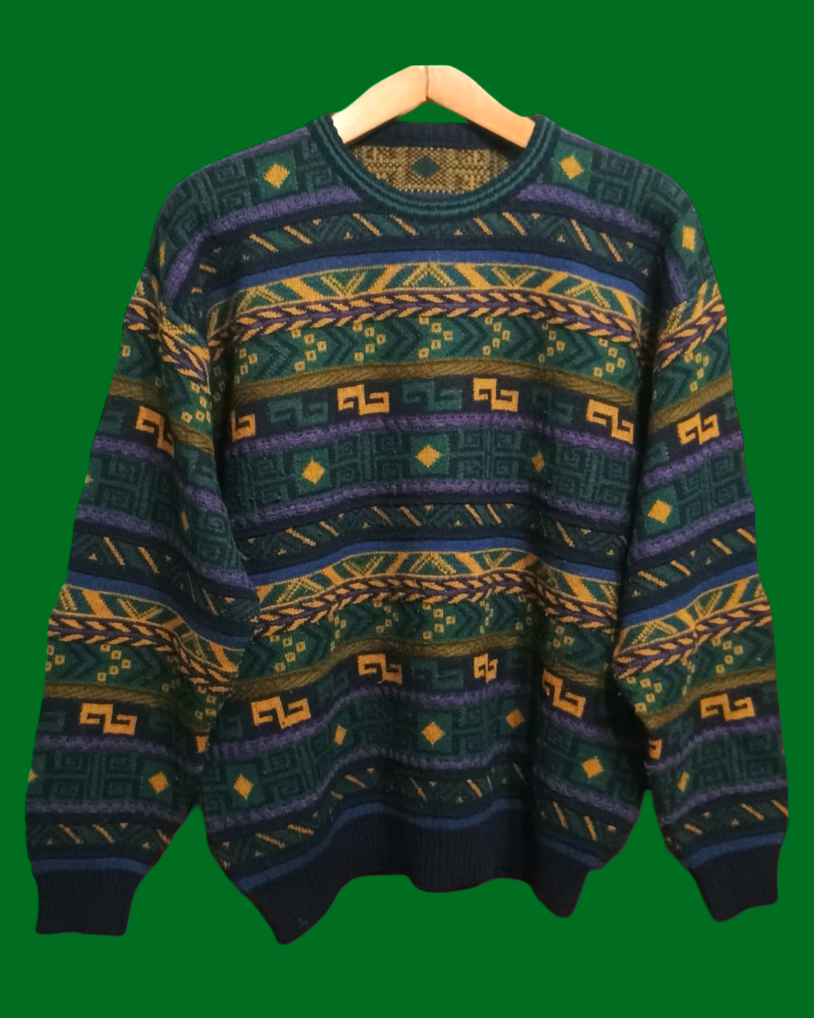 Vintage Multicolor Fantasy 90's Sweater Unisex Size M