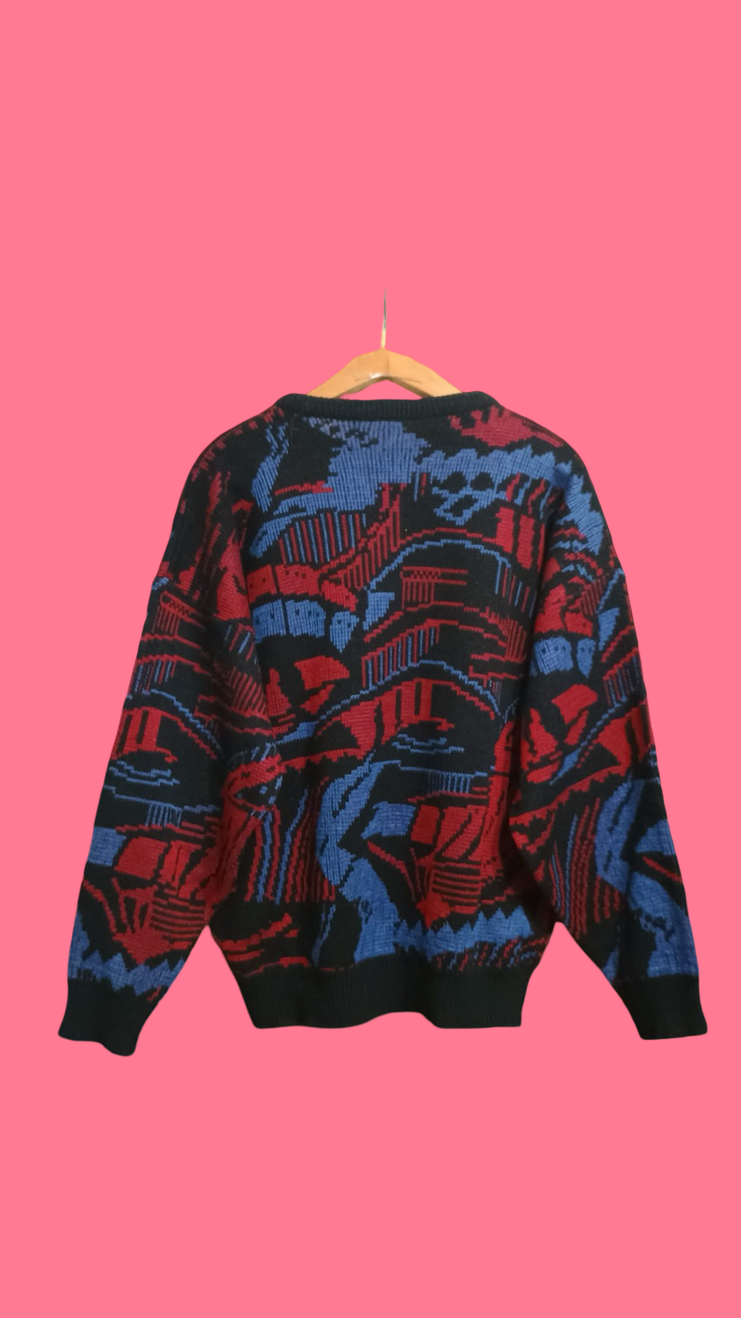 Vintage Multicolor Fantasy 90's Sweater Unisex Size XL