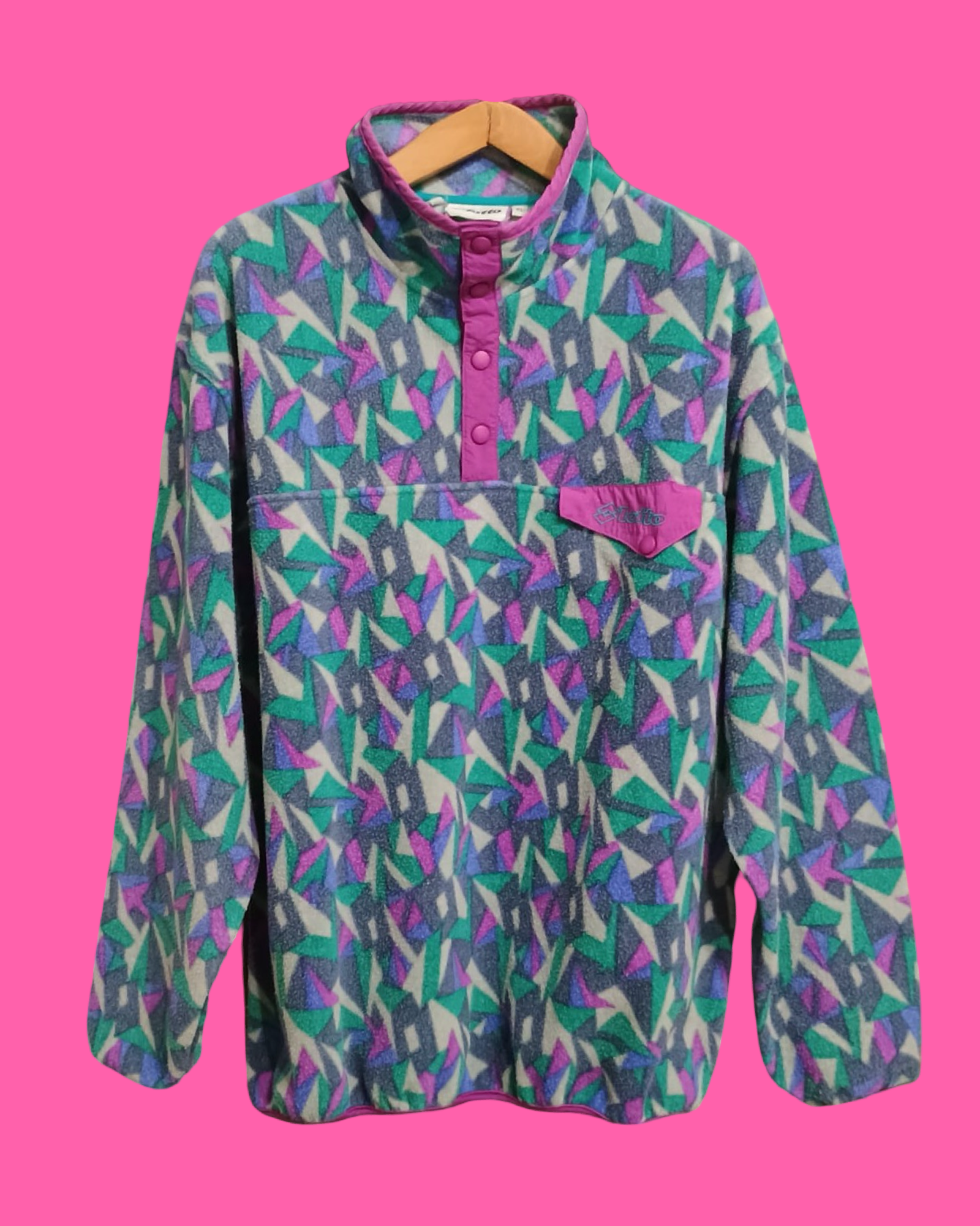 Vintage Multicolor Fantasy 90's Fleece Unisex Size XL