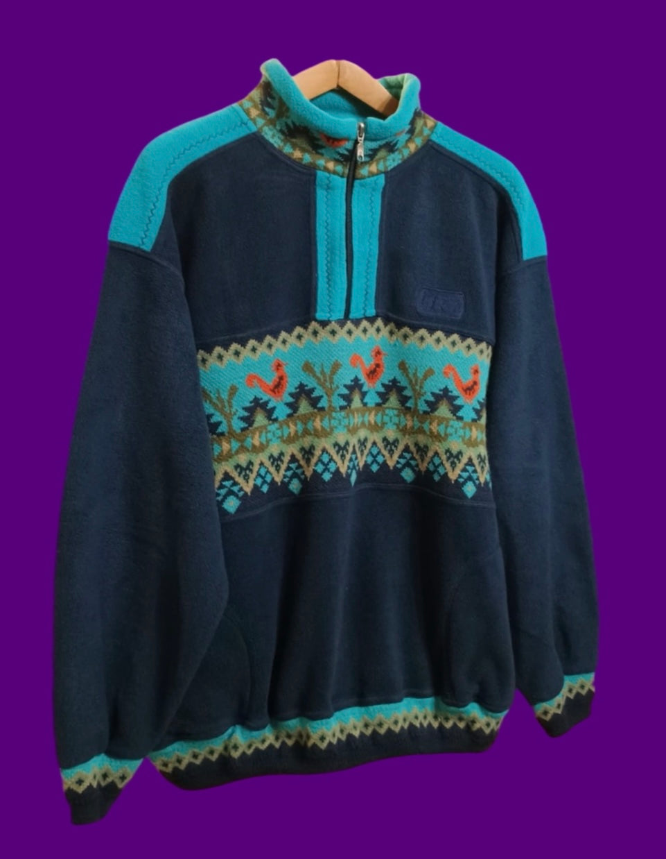Vintage Multicolor Fantasy 90's Fleece Unisex Size XL