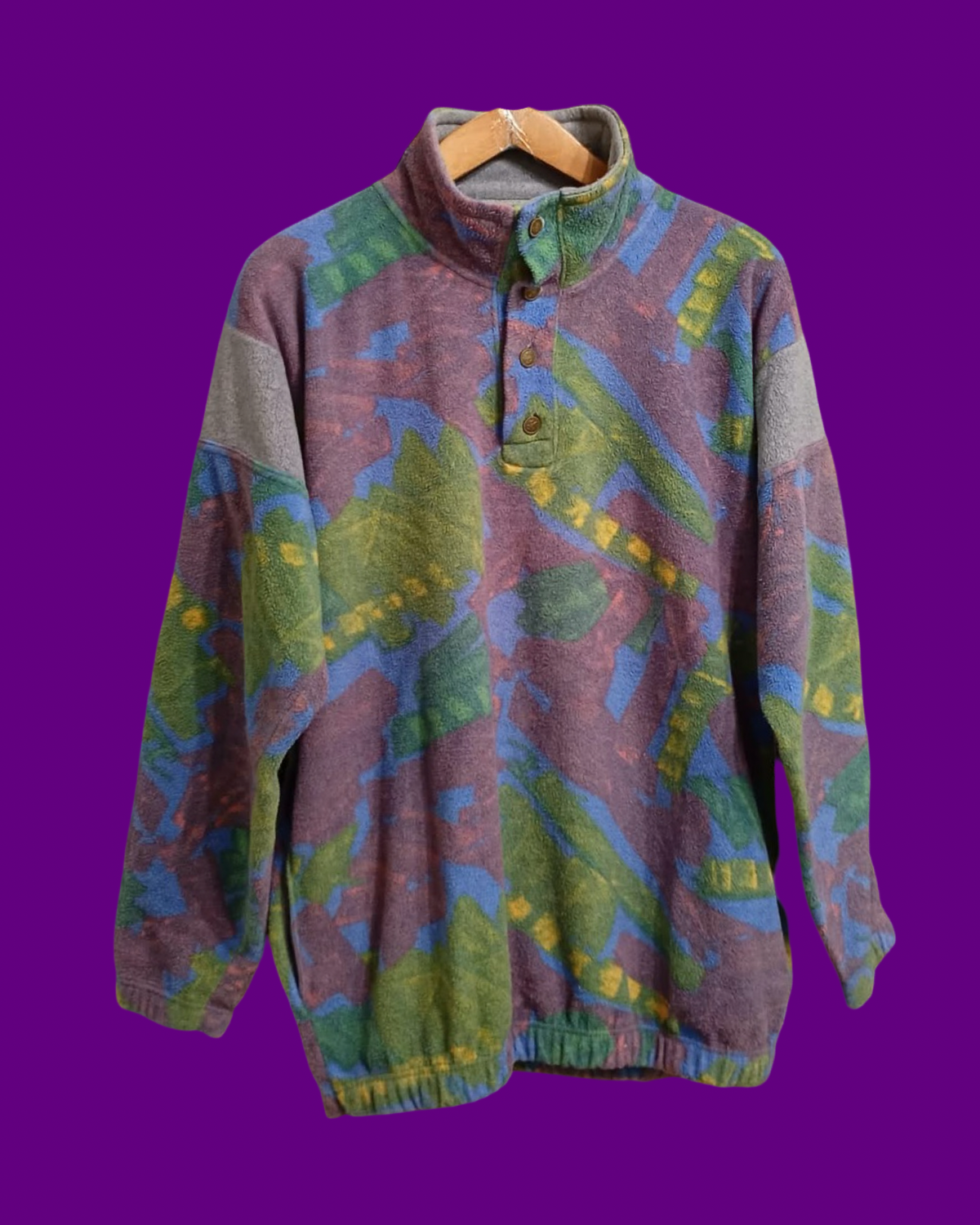 Vintage Multicolor Fantasy 90's Fleece Unisex Size XL