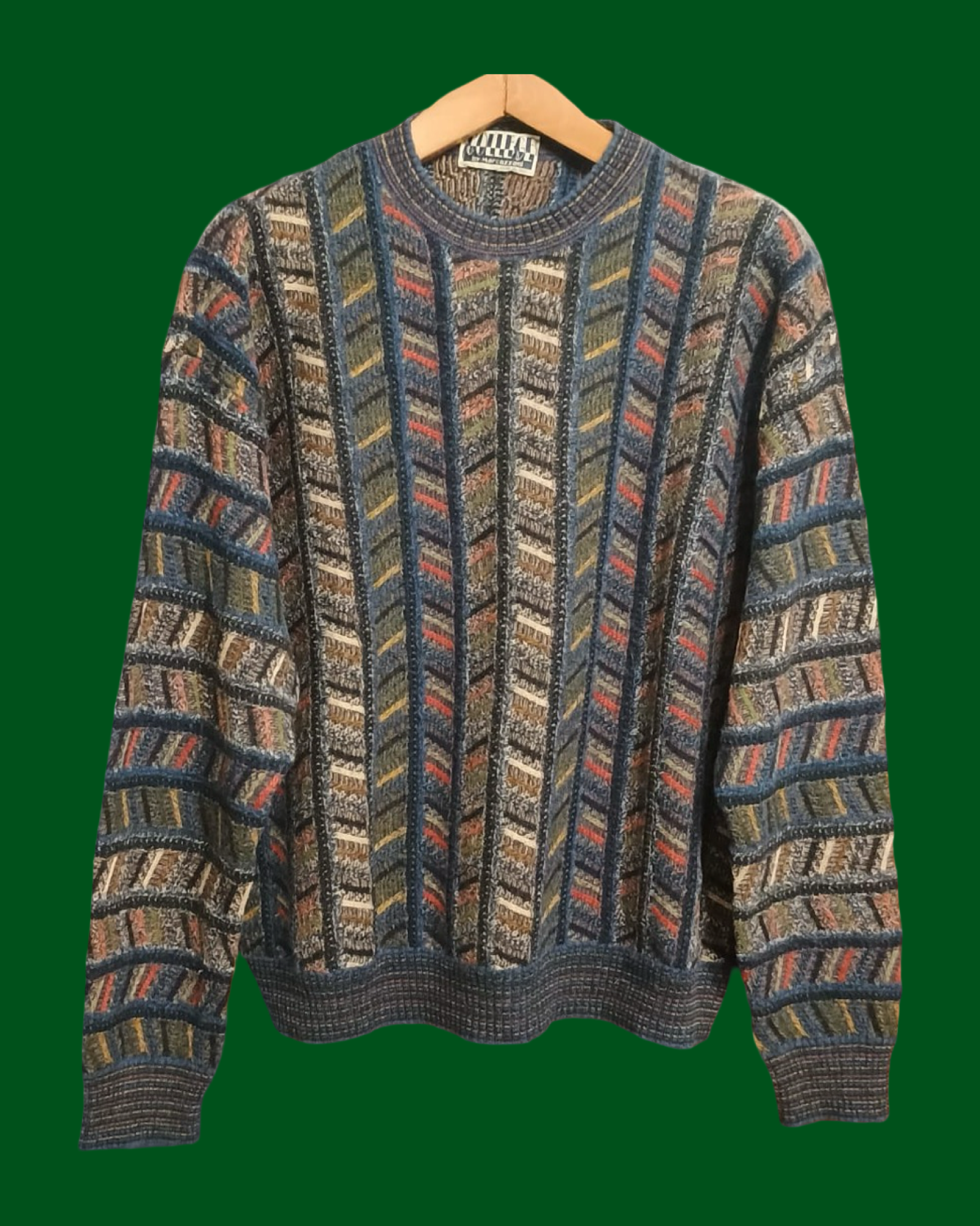 Vintage Multicolor Fantasy 90's Sweater Unisex Size M