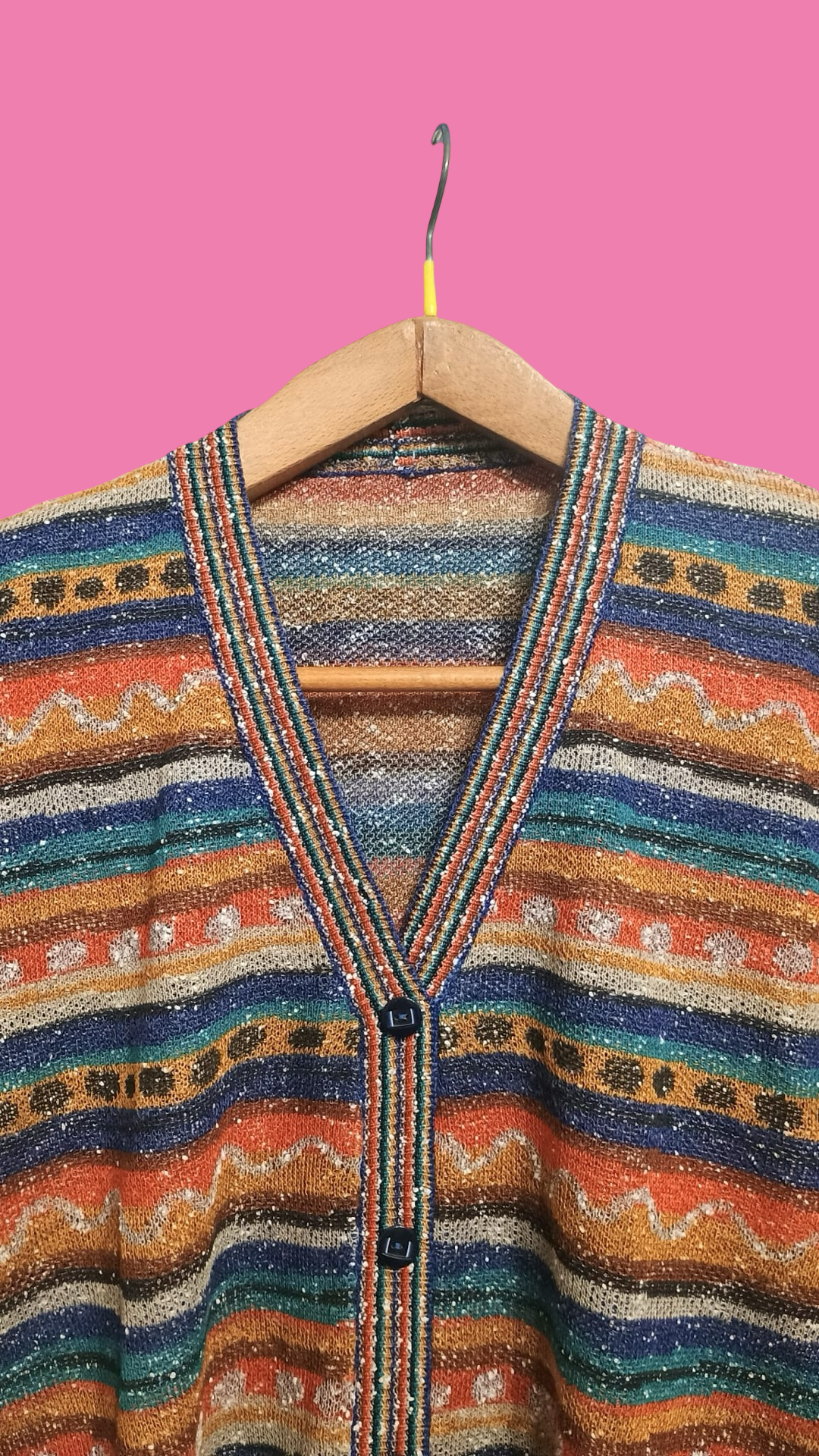 Vintage Multicolor Fantasy 90's Sweater Unisex Size S