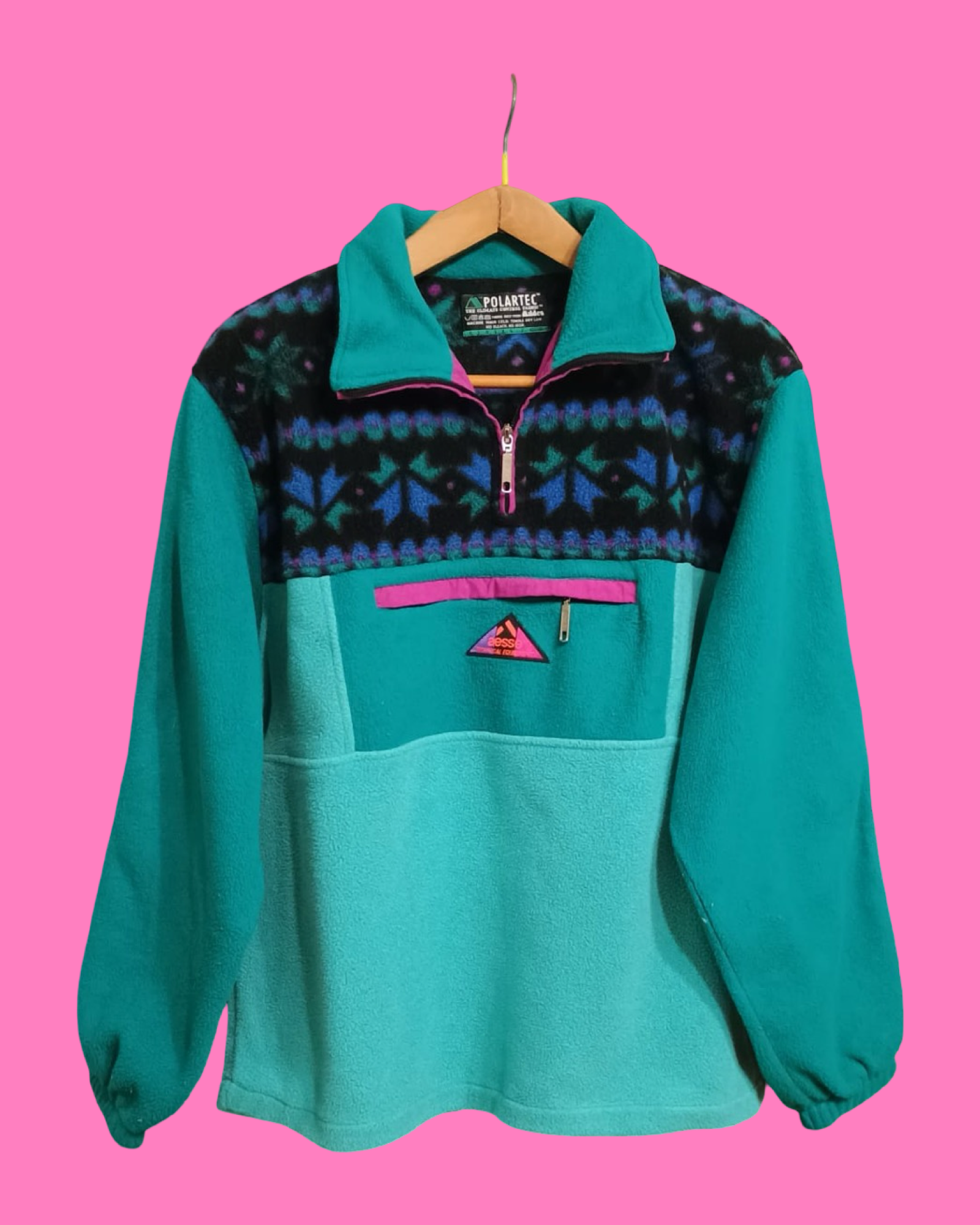 Vintage Multicolor Aesse Fantasy 90's Sweatshirt Unisex Size L