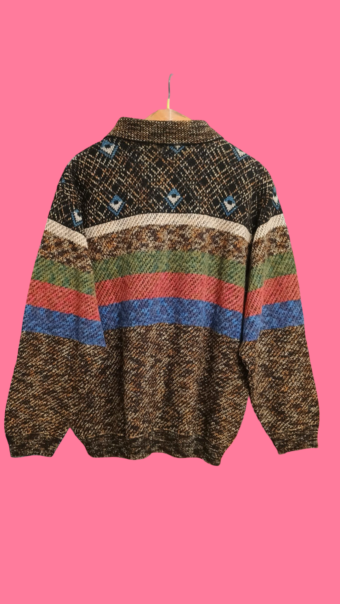 Vintage Multicolor Fantasy 90's Sweater Unisex Size M