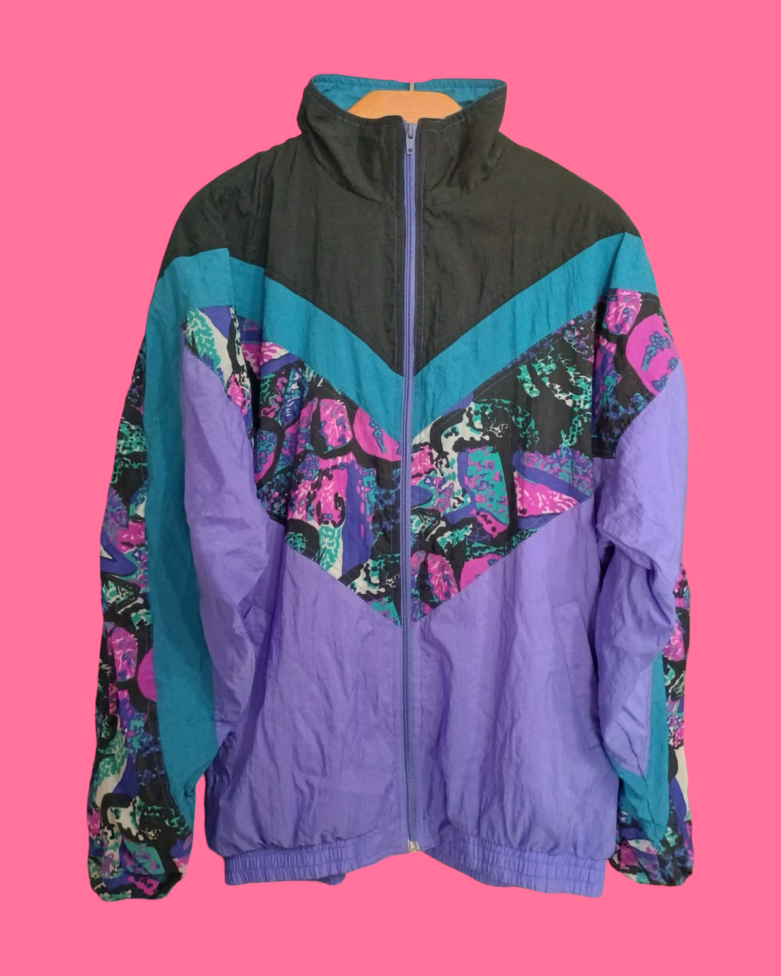Sweatshirt Vintage Multicolor Fantasy 90's Unisex Size XL