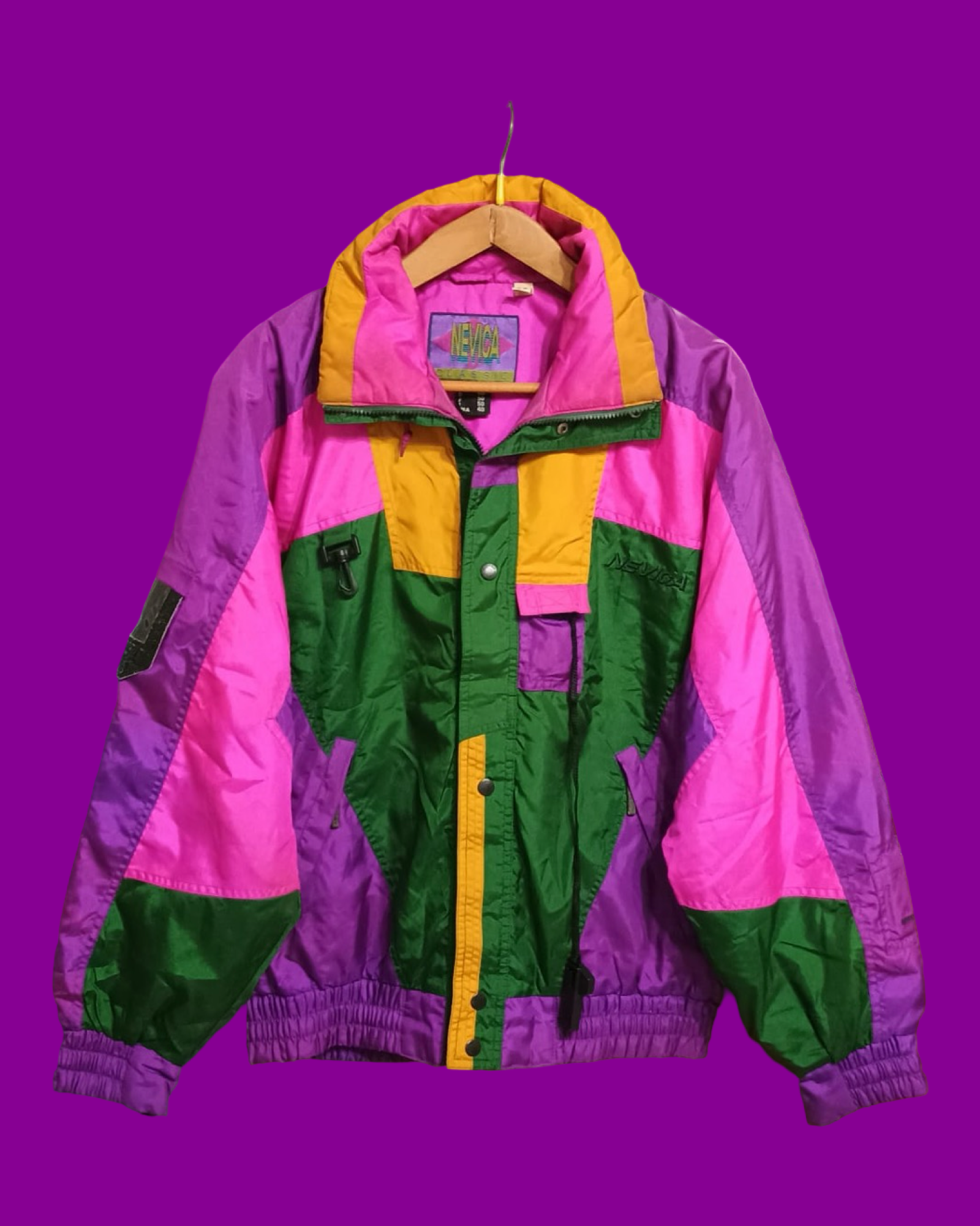 Vintage Multicolor Fantasy 90's Snow Jacket Unisex Size L
