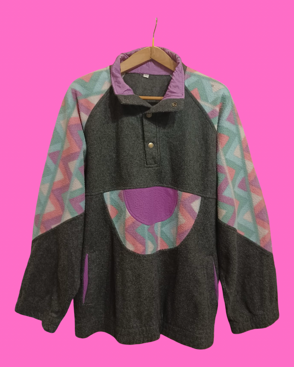 Vintage Multicolor Fantasy 90's Rare Fleece Unisex Size XL