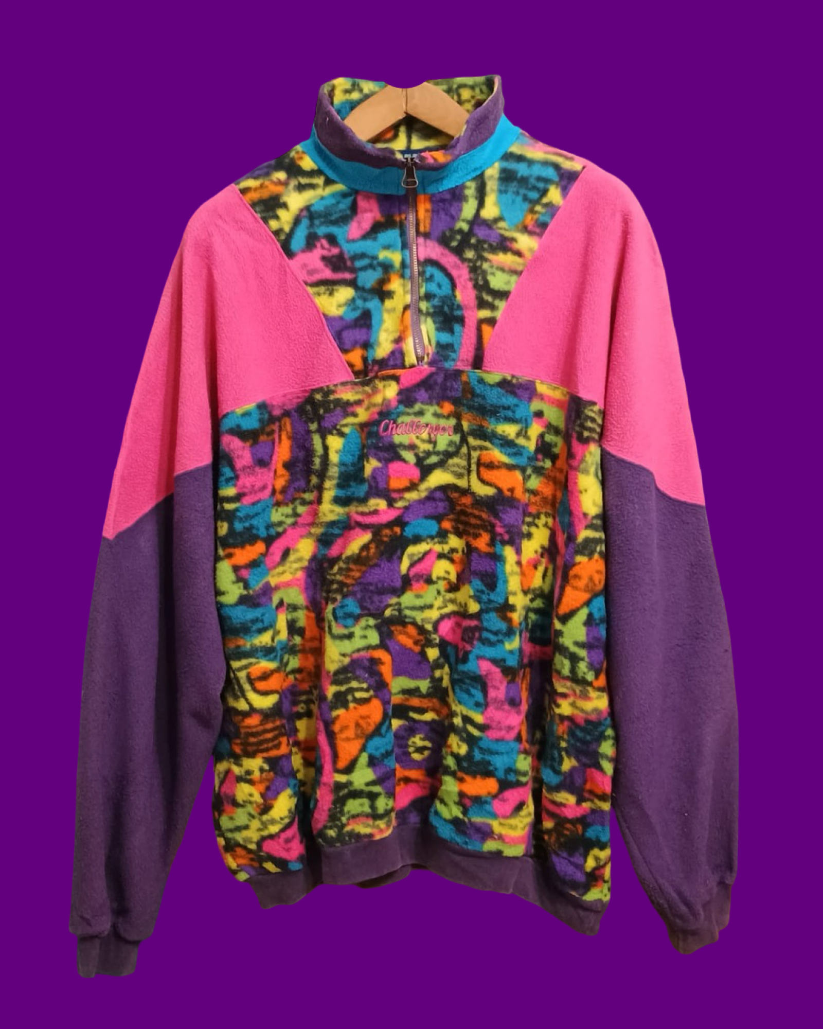 Vintage Multicolor Fantasy 90's Fleece Unisex Size XL
