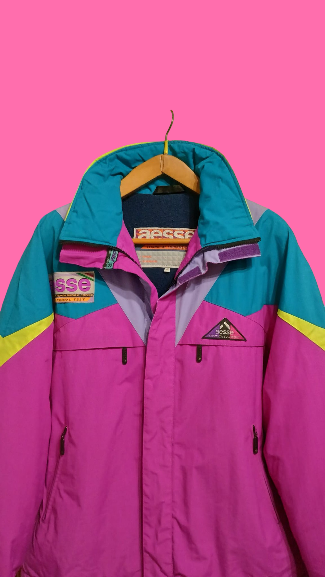 Vintage Multicolor Fantasy 90's Aesse Snow Jacket Unisex Size M